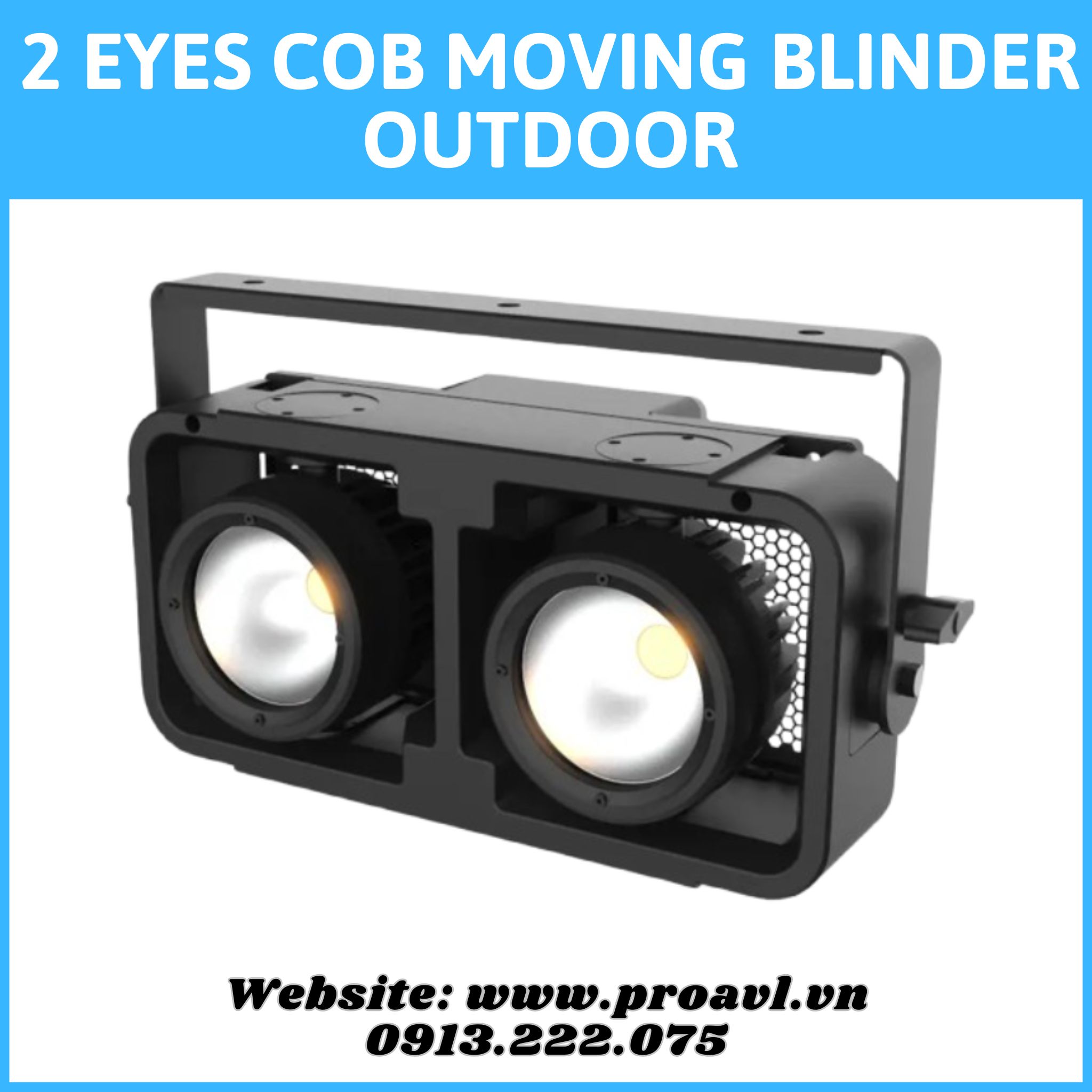 Đèn Sân Khấu 2 Eyes Cob Moving Blinder Outdoor Đèn Sân Khấu 2 Eyes Cob Moving Blinder Outdoor