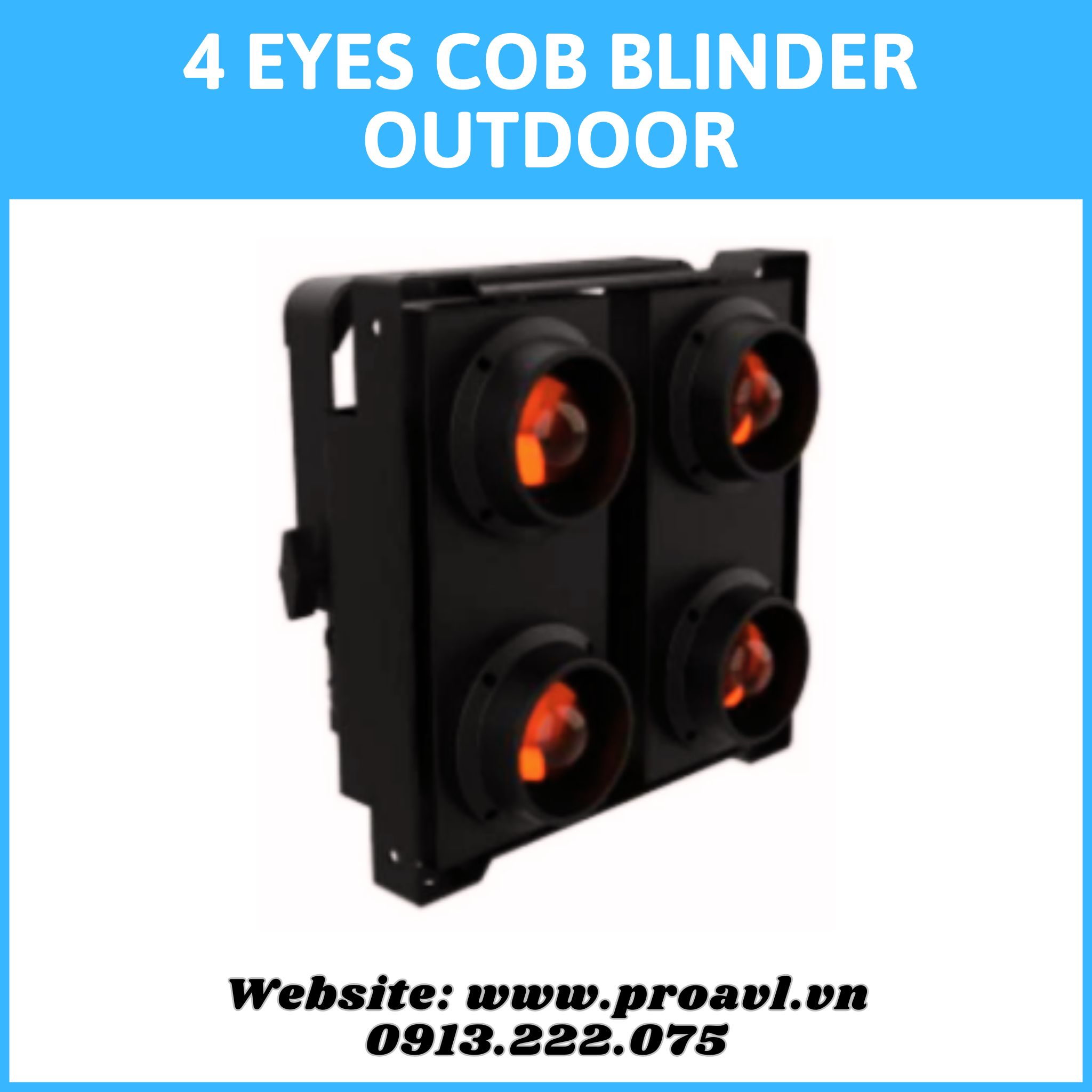 Đèn Sân Khấu 4 Eyes Cob Blinder Outdoor Đèn Sân Khấu 4 Eyes Cob Blinder Outdoor