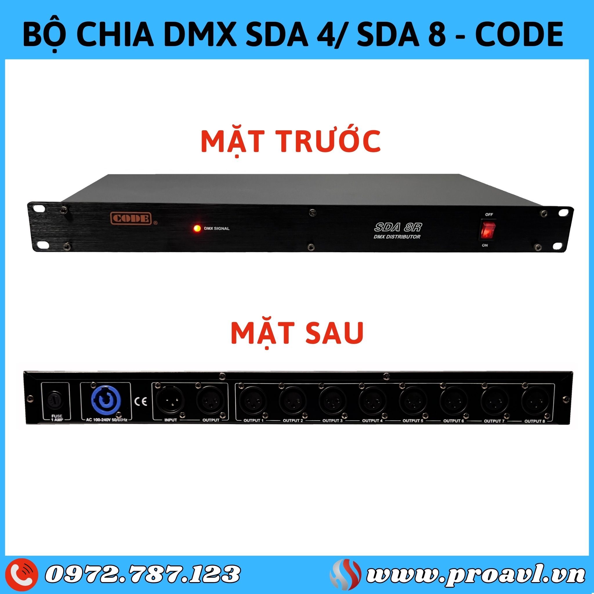 Genuine DMX SDA 4/SDA 8 CODE splitter, good price