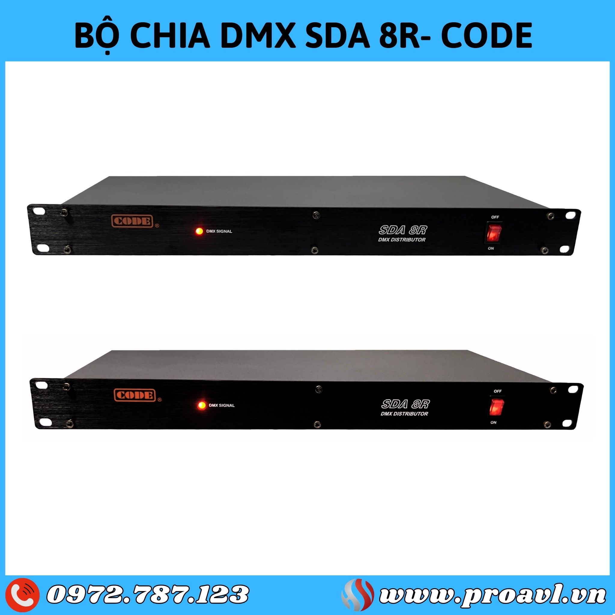 Bộ chia DMX SDA 8R chính hãng CODE