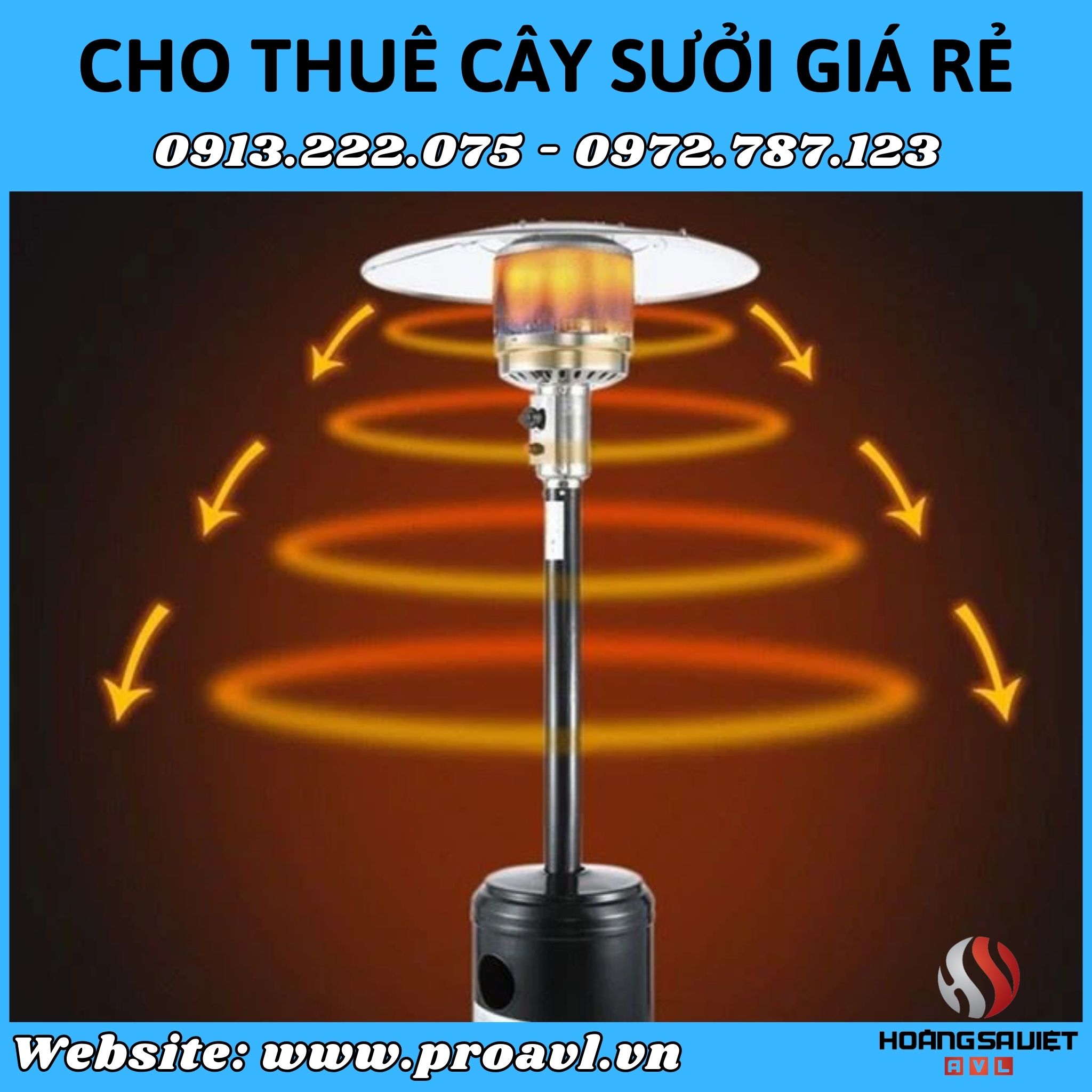 Cho thuê cấy sưởi sự kiện giá rẻ tại Hà Nội