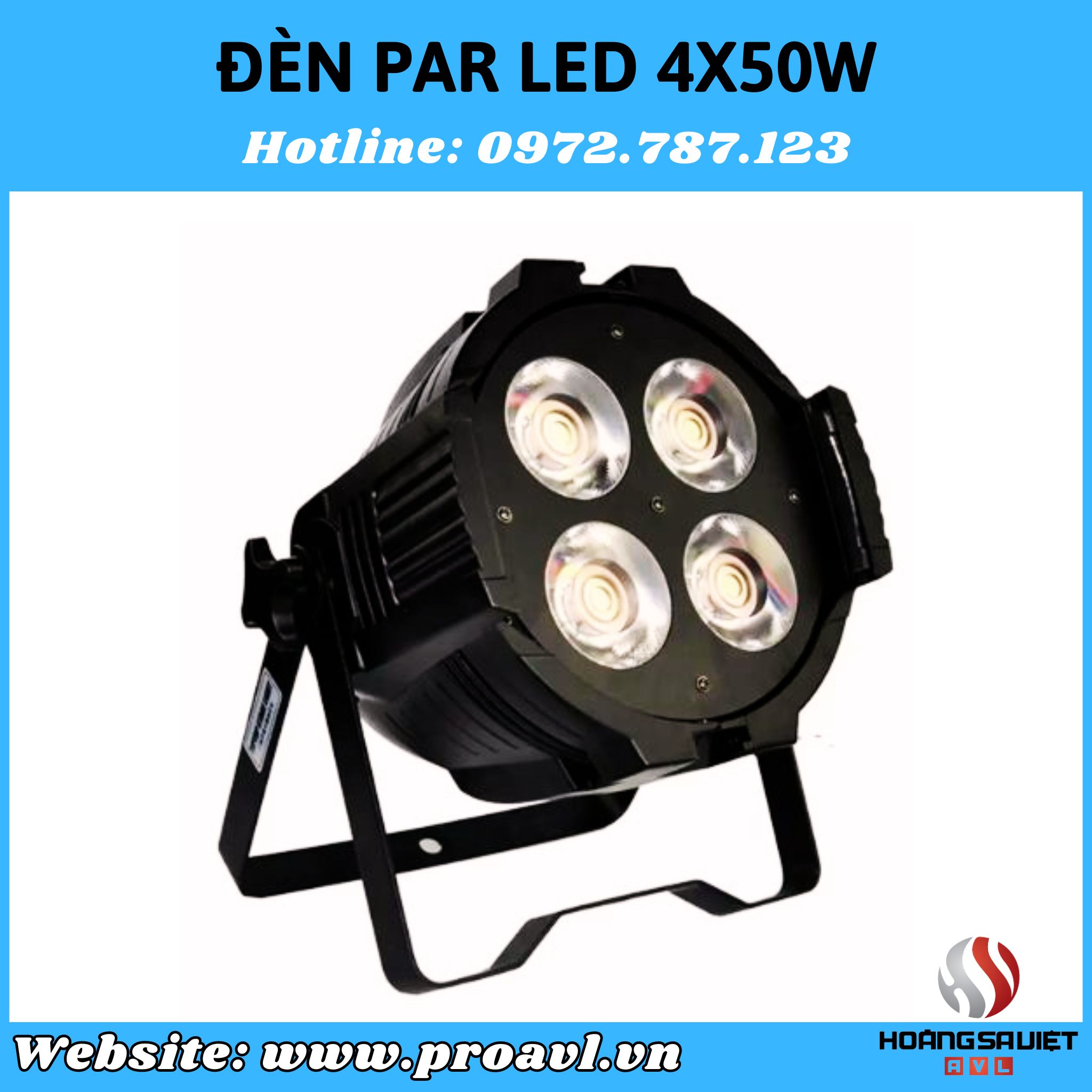 Cho thuê đèn Par Led Cob 4x50W