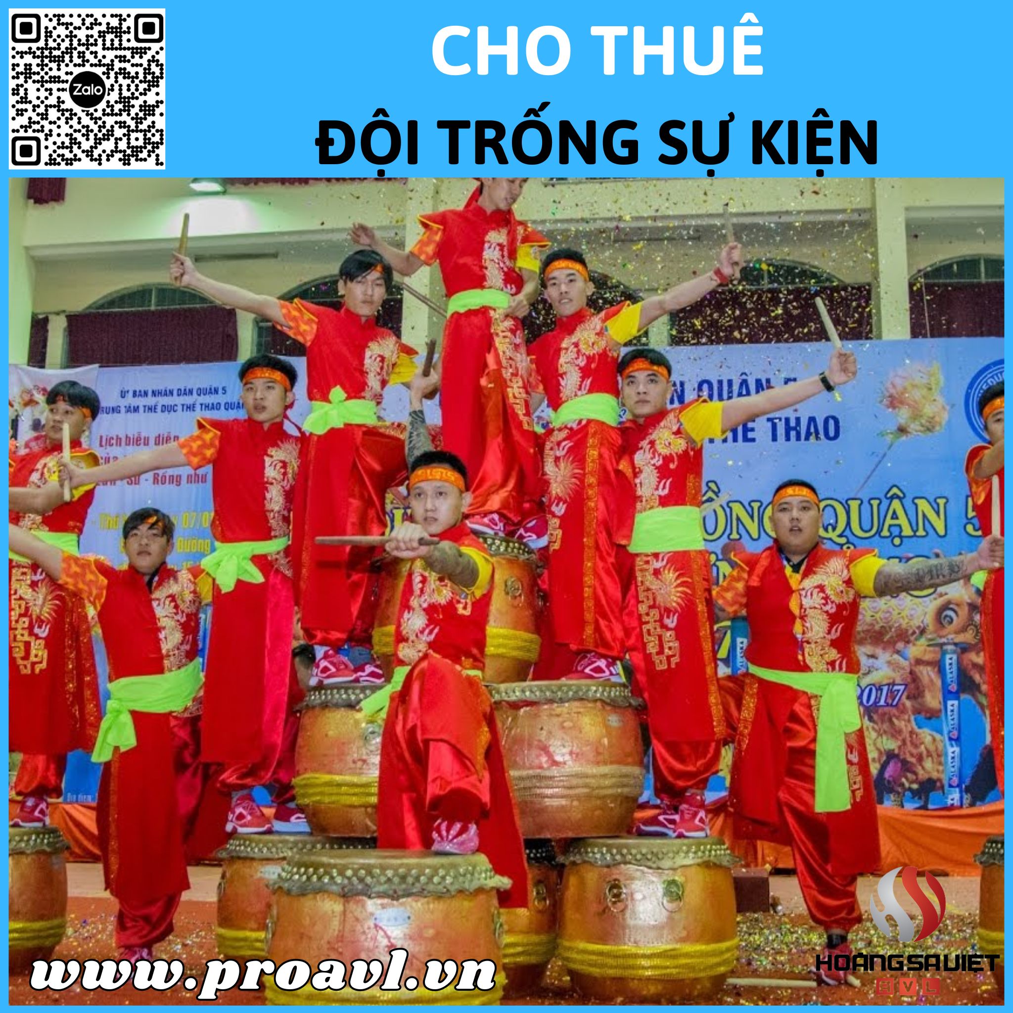Cho thuê đội trống sự kiện tại Hà Nội