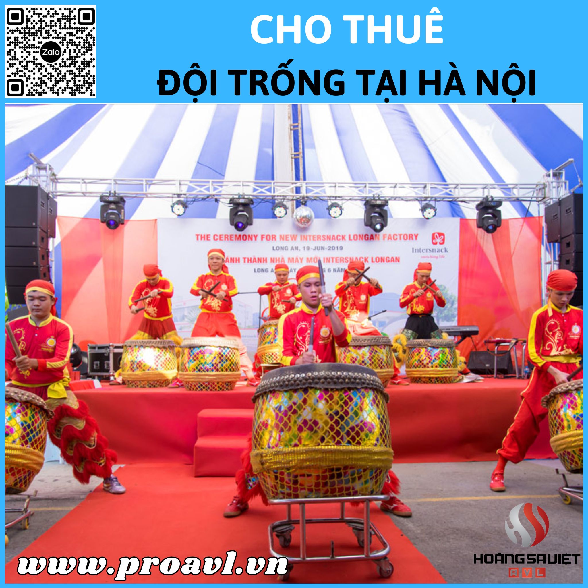 Cho thuê đội trống tại Hà Nội
