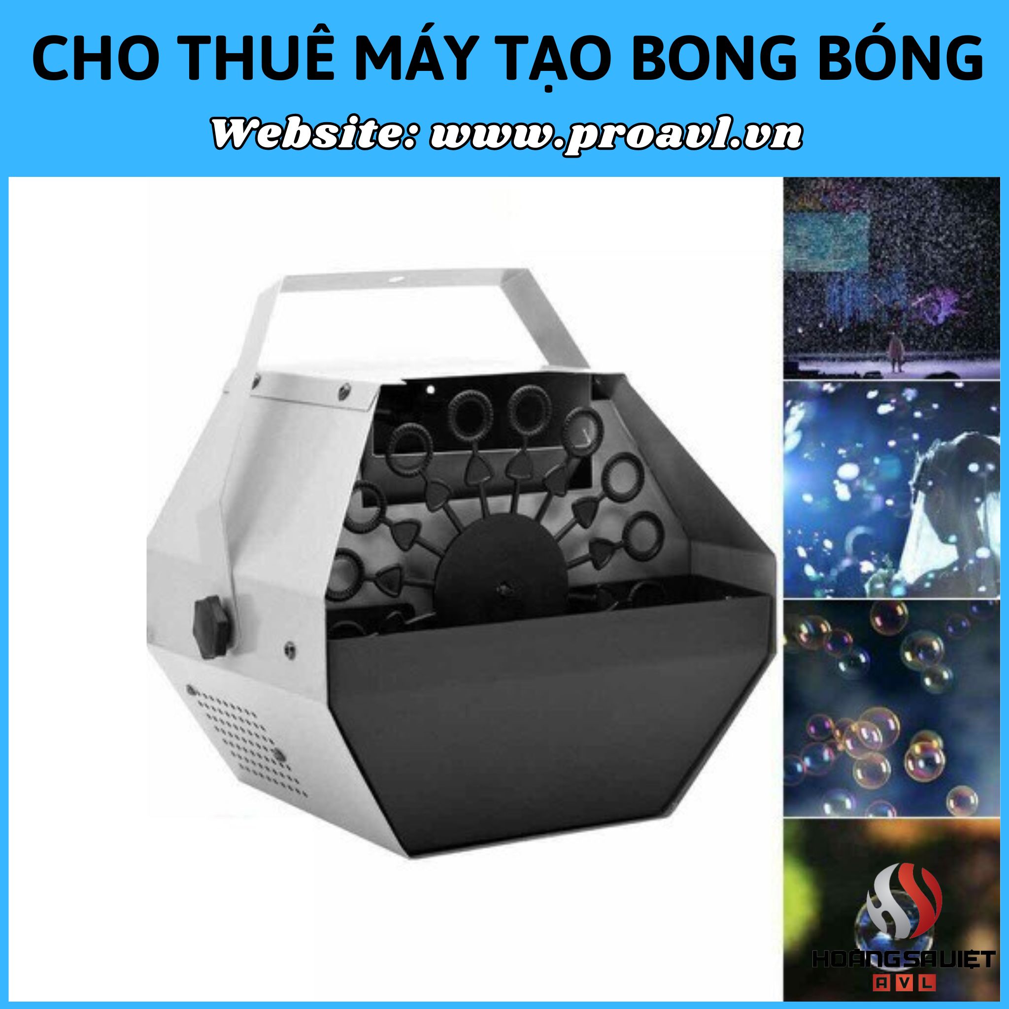 Cho thuê máy tạo hiệu ứng bong bóng sân khấu