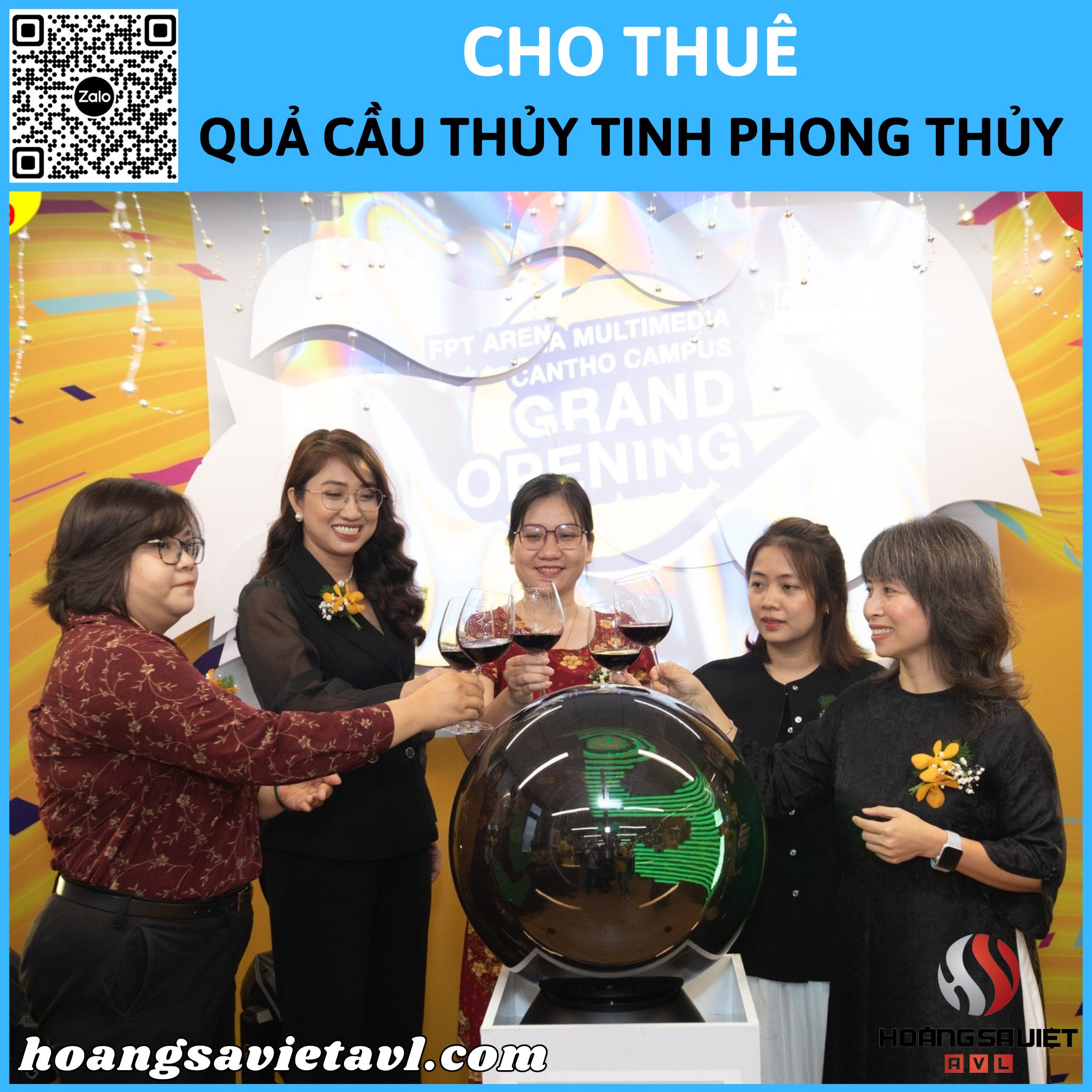 Cho thuê quả cầu thủy tinh phong thủy sự kiện Cho thuê quả cầu thủy tinh phong thủy sự kiện