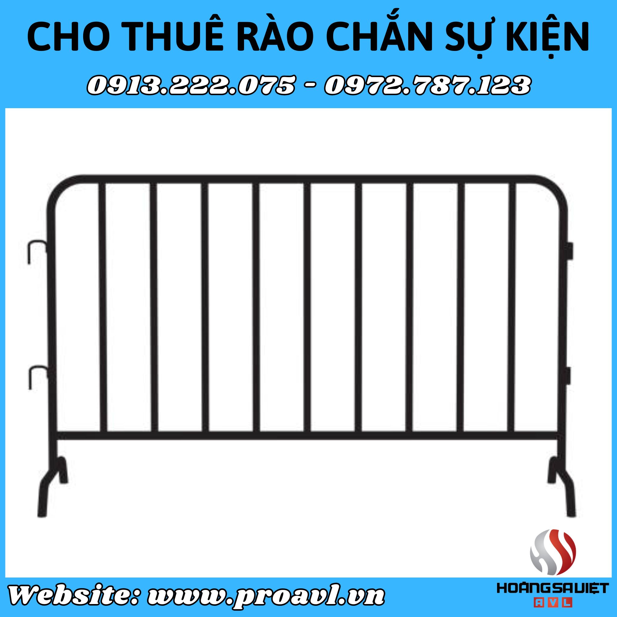 Cho thuê hàng rào giá rẻ tại HSV ProAVL