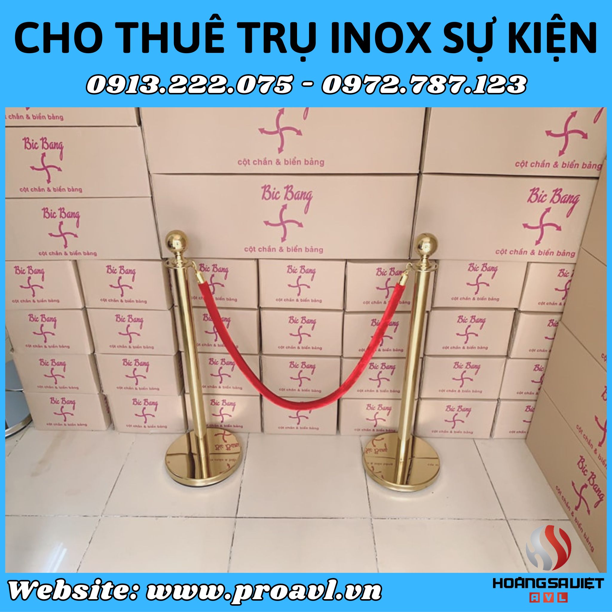 Cho thuê trụ Inox chất lượng tại Hà Nội