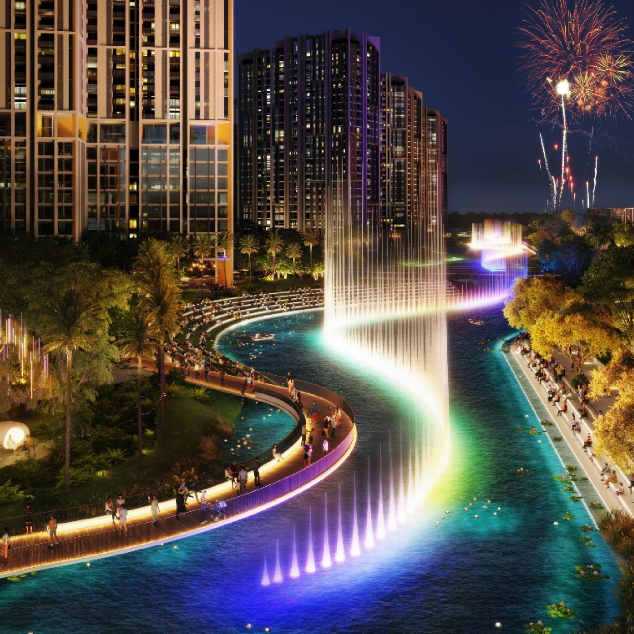 Địa điểm diễn ra sự kiện The Fountain Festival tại The Global City Địa điểm diễn ra sự kiện The Fountain Festival tại The Global City