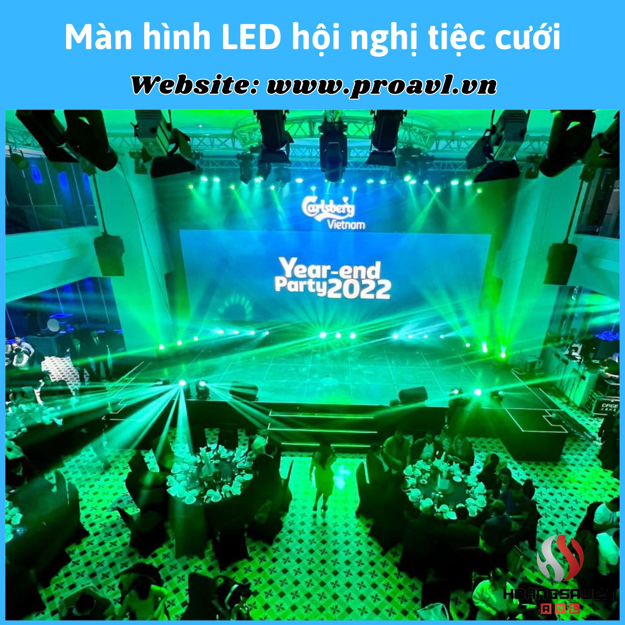 Dự án màn hình LED hội nghị tiệc cưới tại Huế