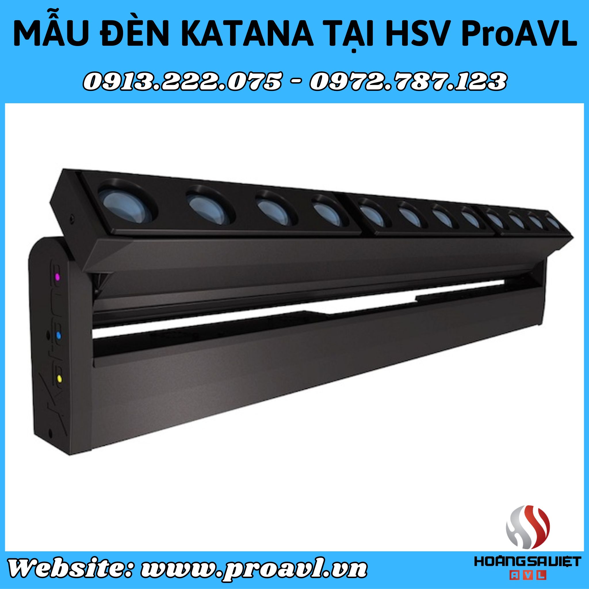 Cho thuê đa dạng các loại mẫu đèn Katana sân khấu 