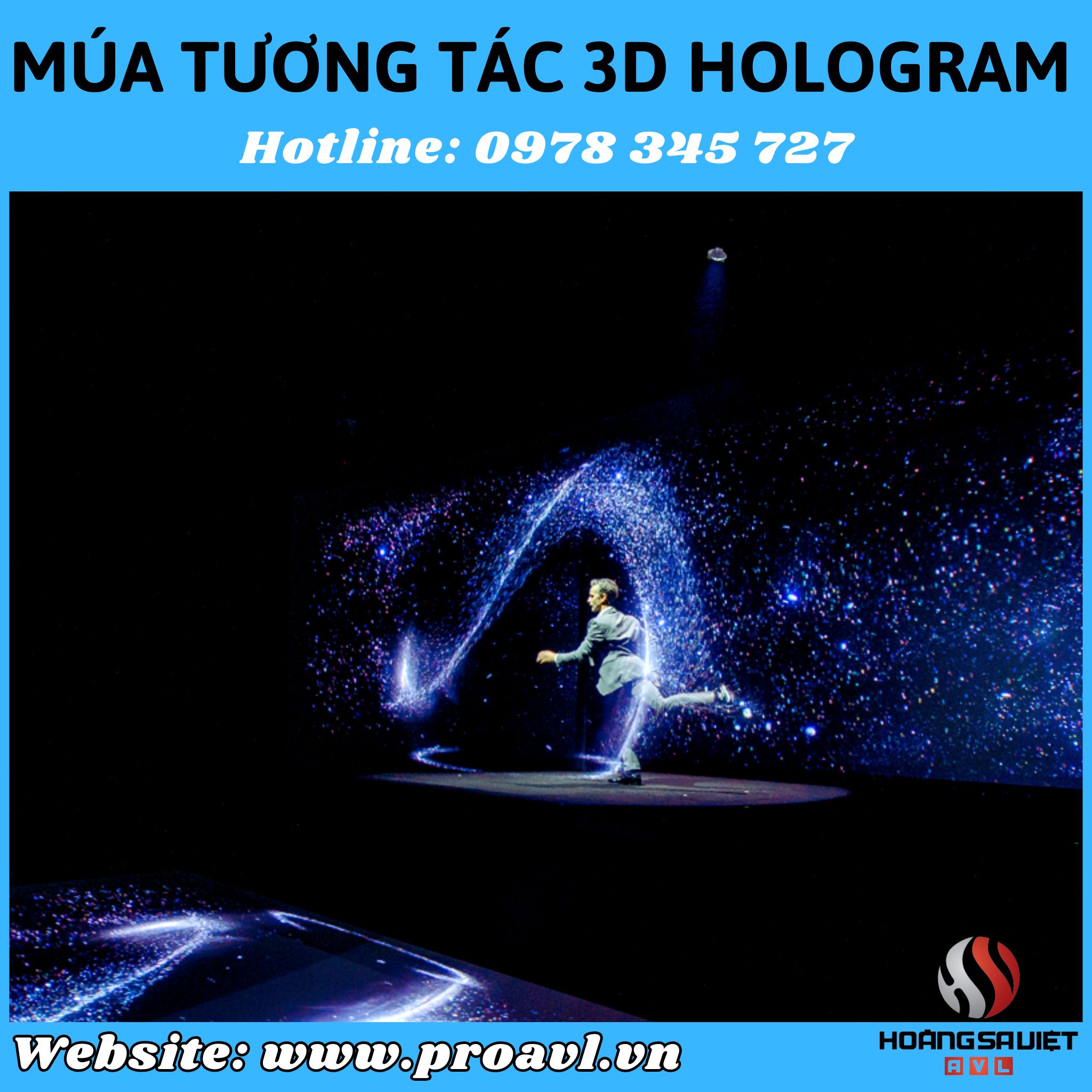 Múa tương tác 3D Hologram tại Hà Nội