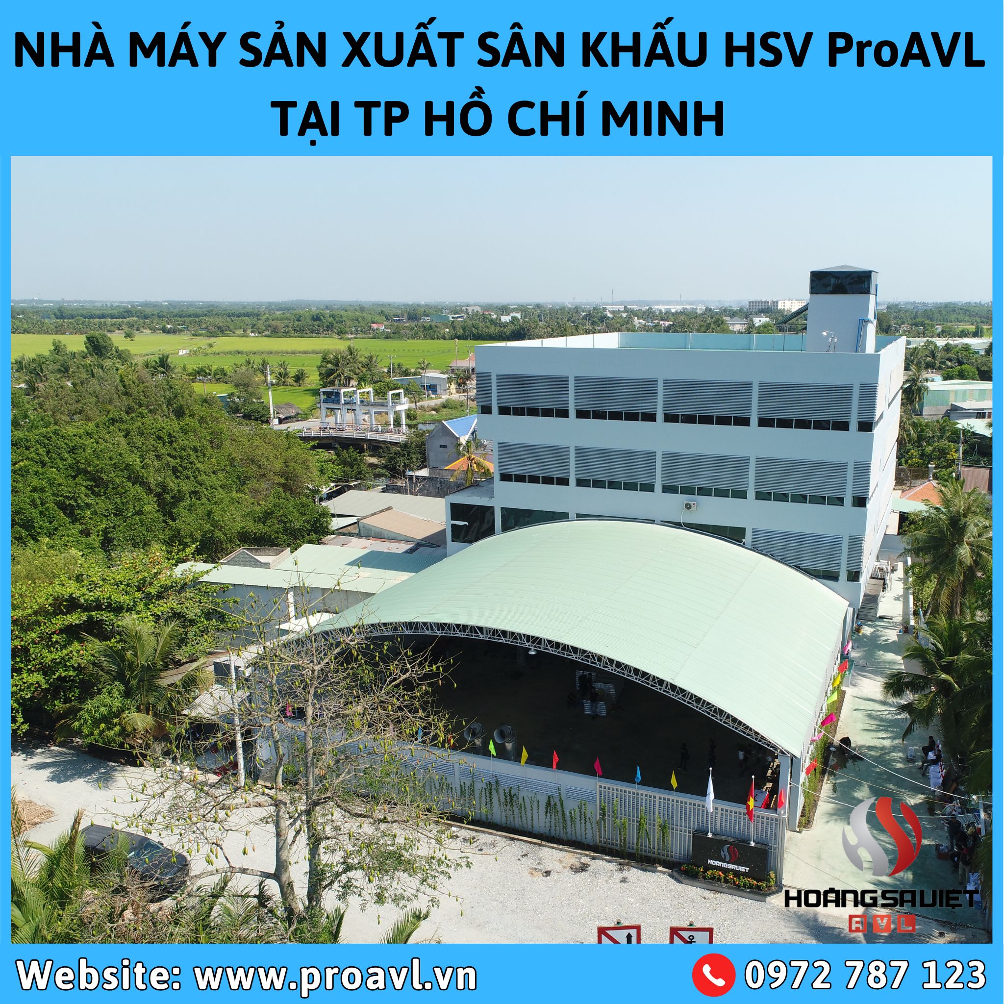 Nhà xưởng sản xuất sân khấu lắp ghép di động của HSV AVL