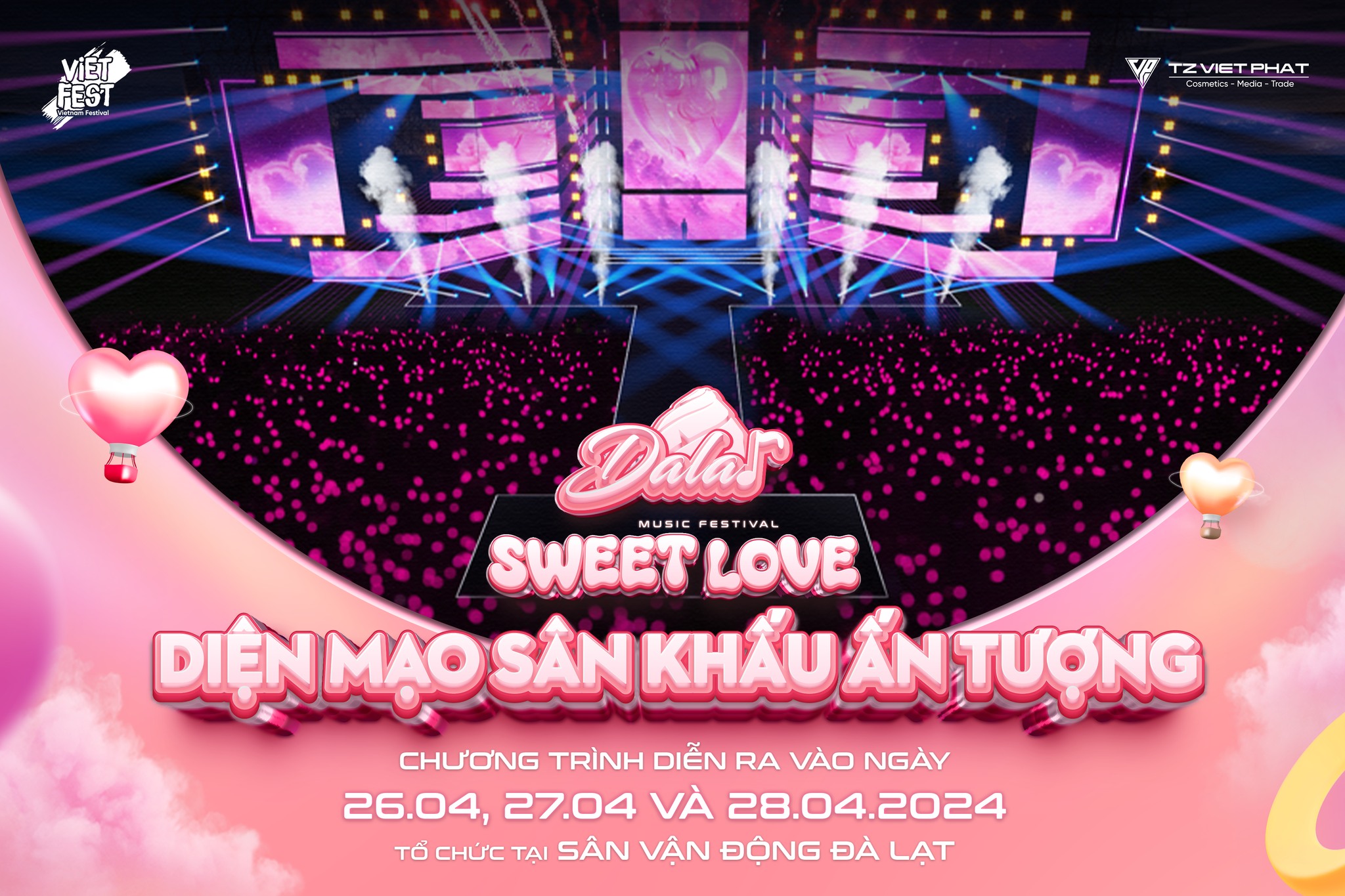 Sân khấu sự kiện Sweet Love Sân khấu sự kiện Sweet Love