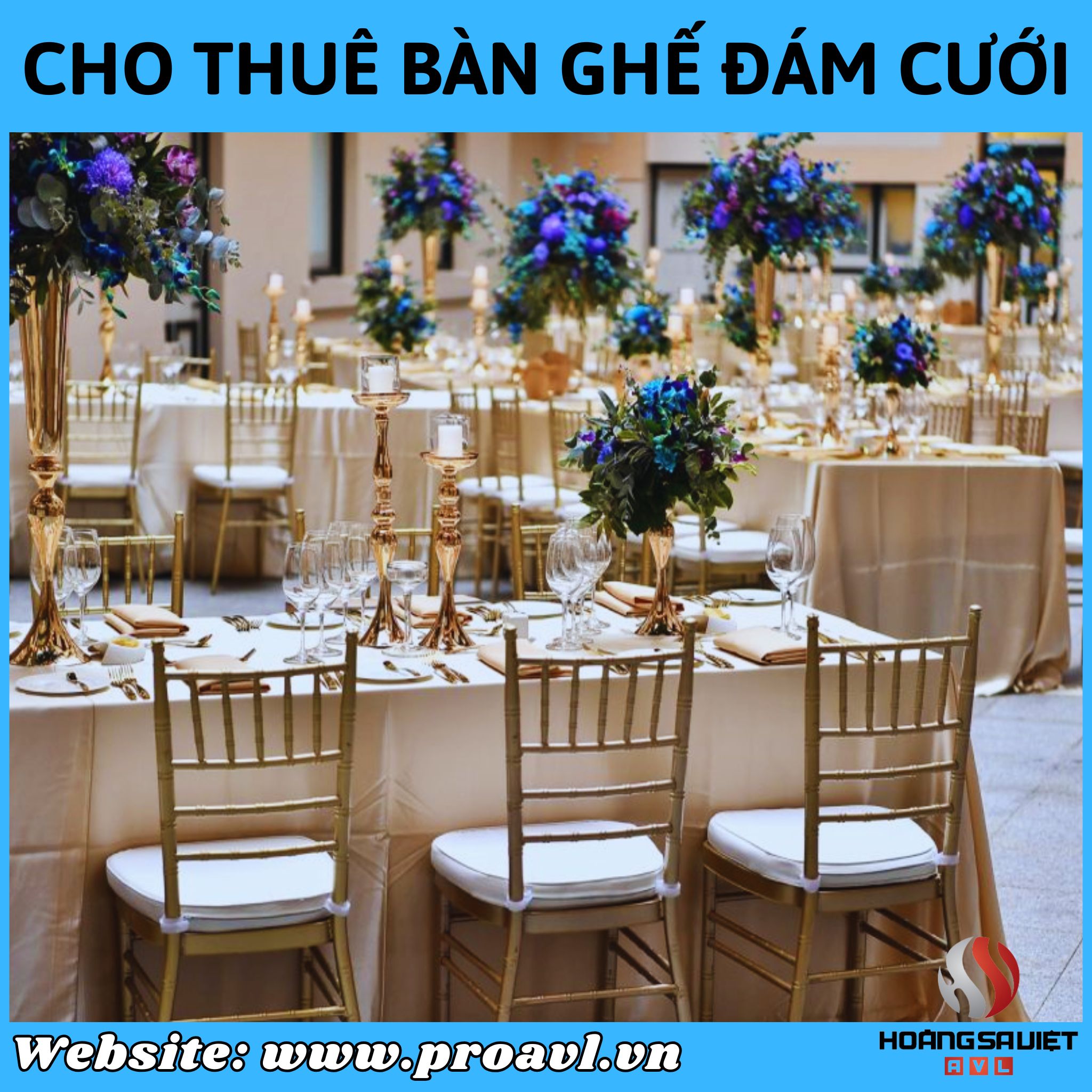 Cho thuê bàn ghế sự kiện đám cưới