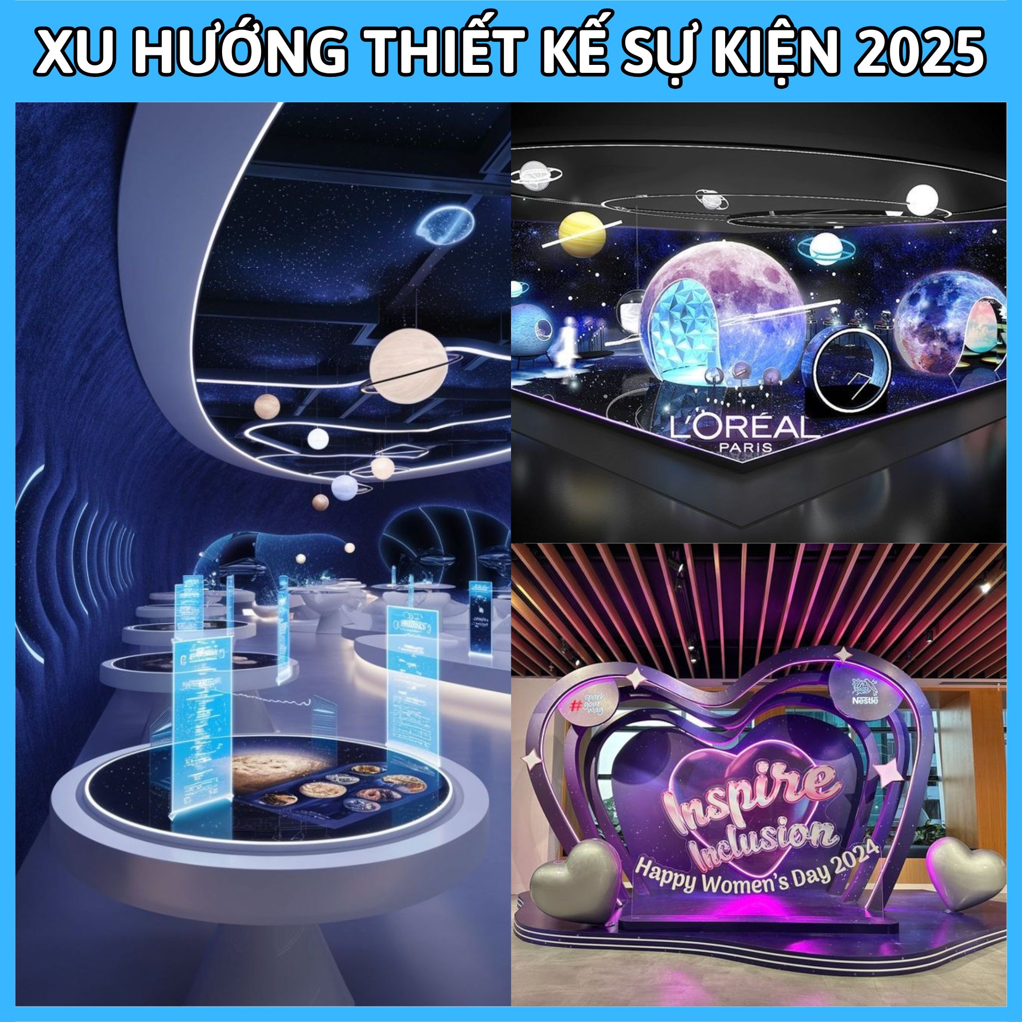 Xu hướng thiết kế trong tổ chức sự kiện Xu hướng thiết kế trong tổ chức sự kiện