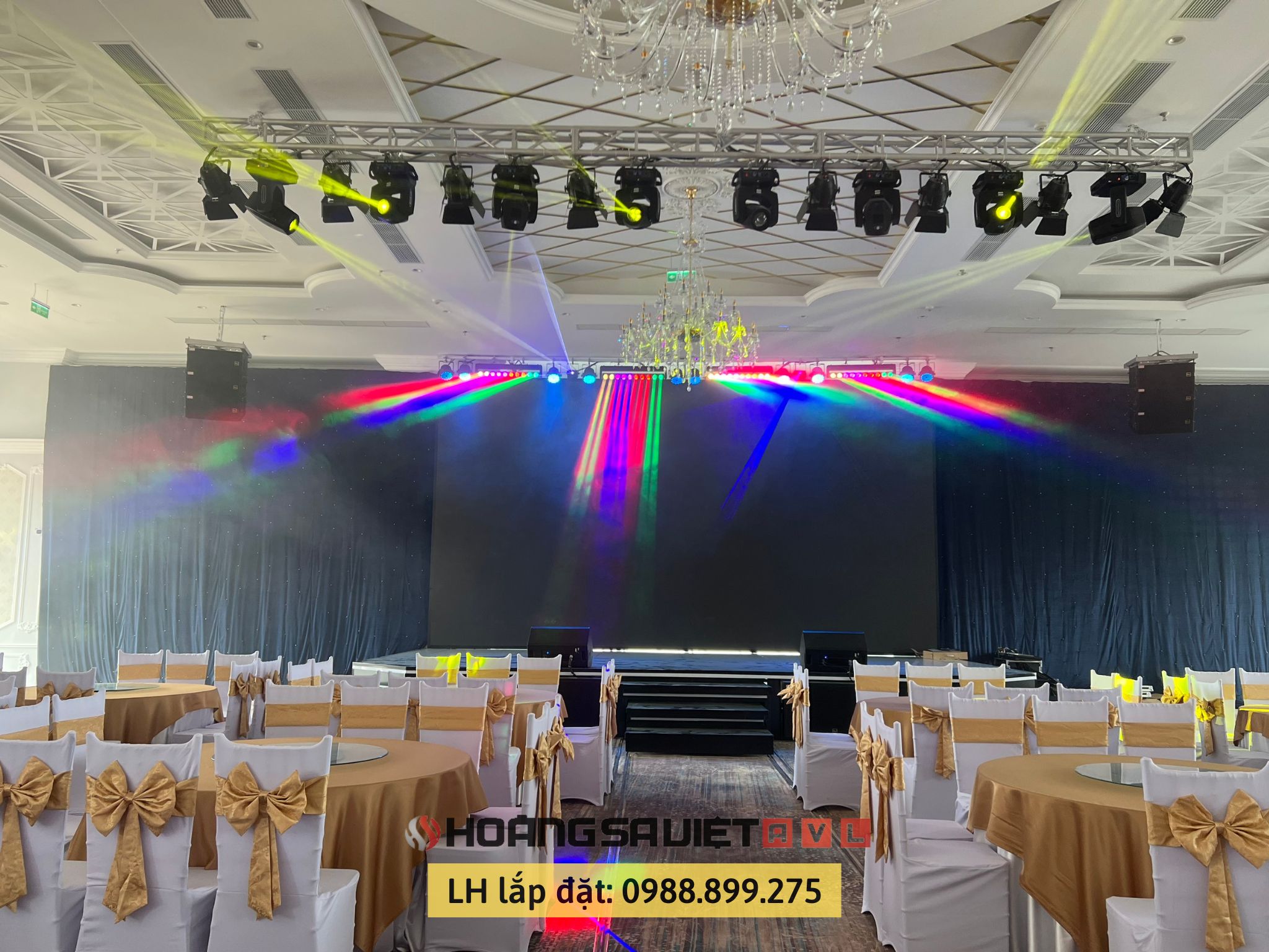 Phase 3: Handing over of hall lighting in Da Lat