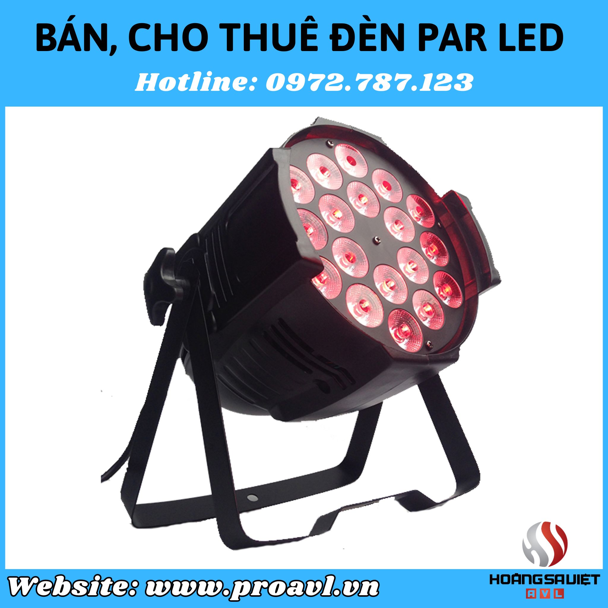 Cho thuê đèn Par Led chuyên nghiệp 