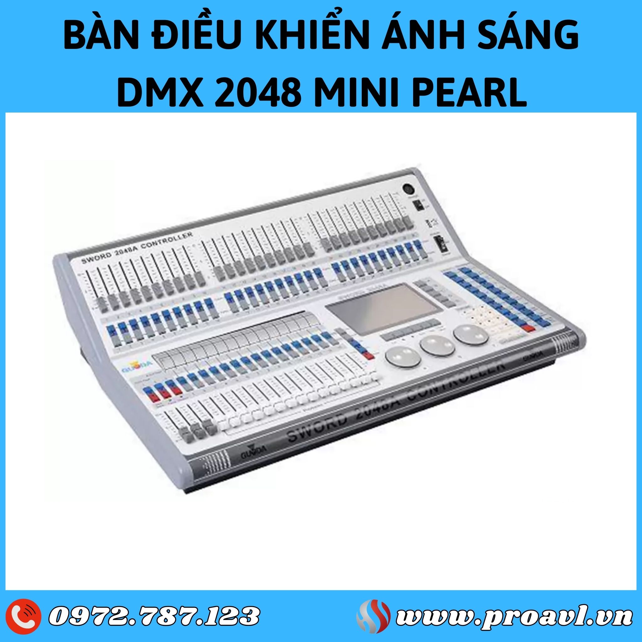 Bàn Điều Khiển Ánh Sáng Sân Khấu DMX 2048 Mini Pearl