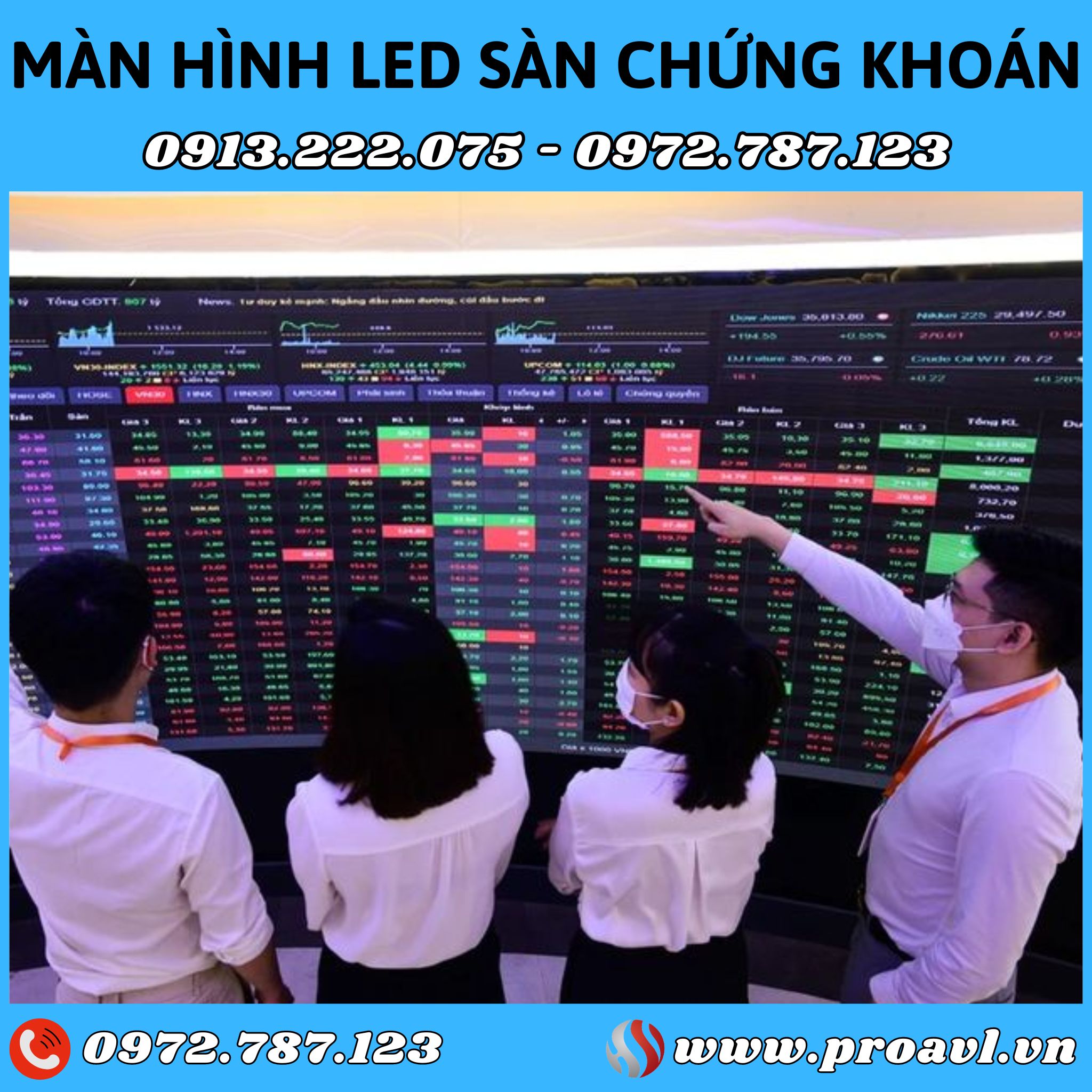 Stock floor LED display