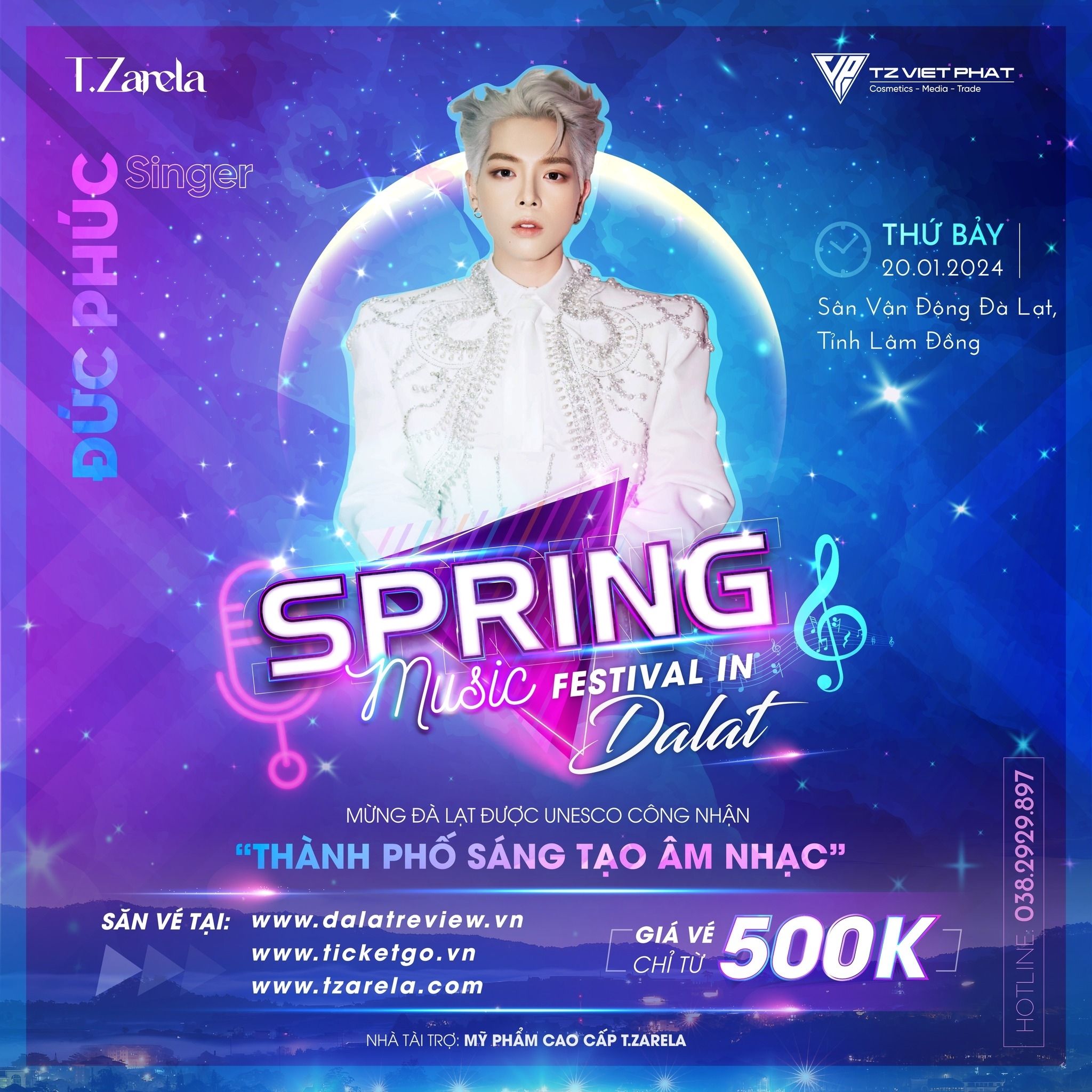 Ca sĩ Đức Phúc tham gia Đại nhạc hội “Spring Music Festival 2024 in Đà Lạt” Ca sĩ Đức Phúc tham gia Đại nhạc hội “Spring Music Festival 2024 in Đà Lạt”