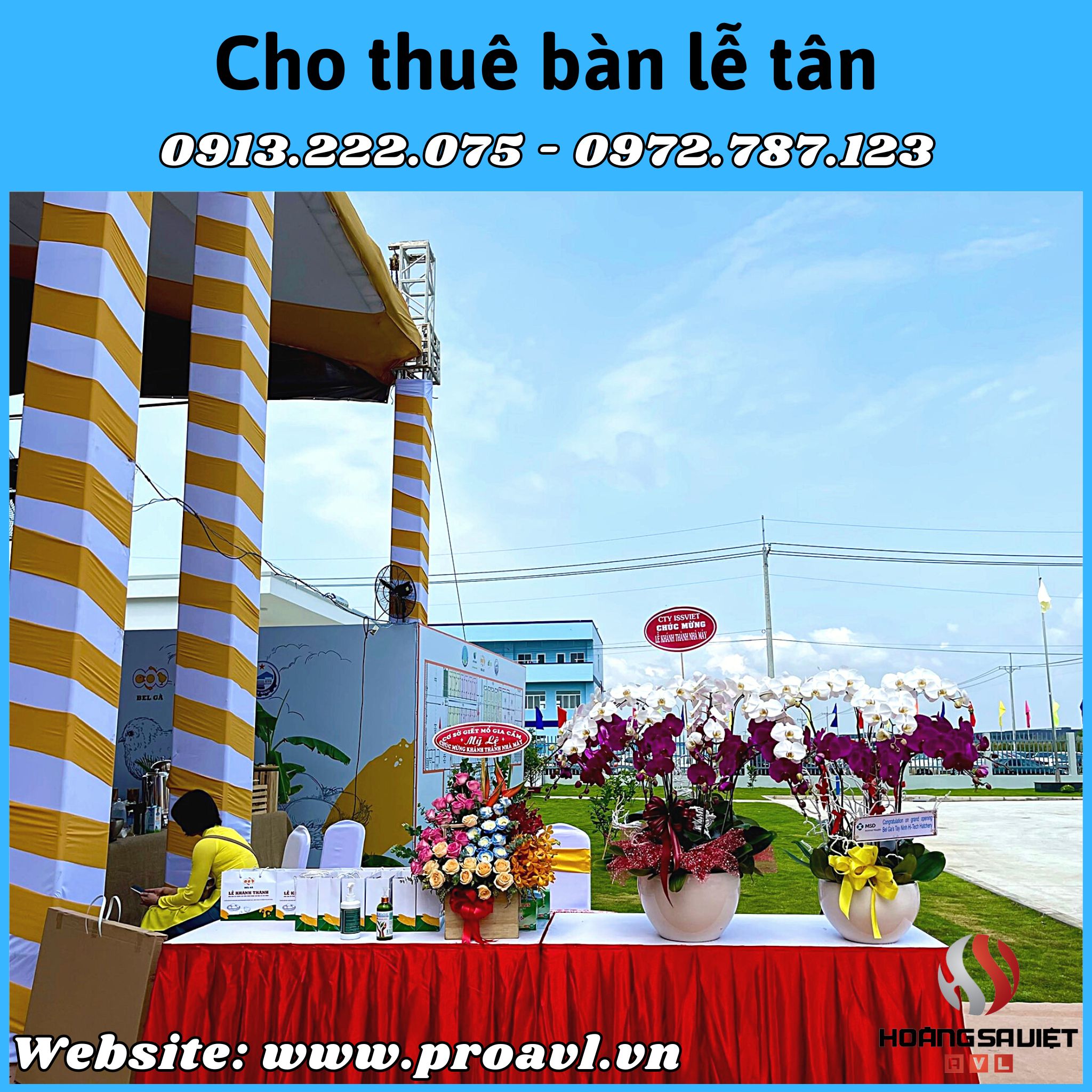 Cho thuê bàn lễ tân