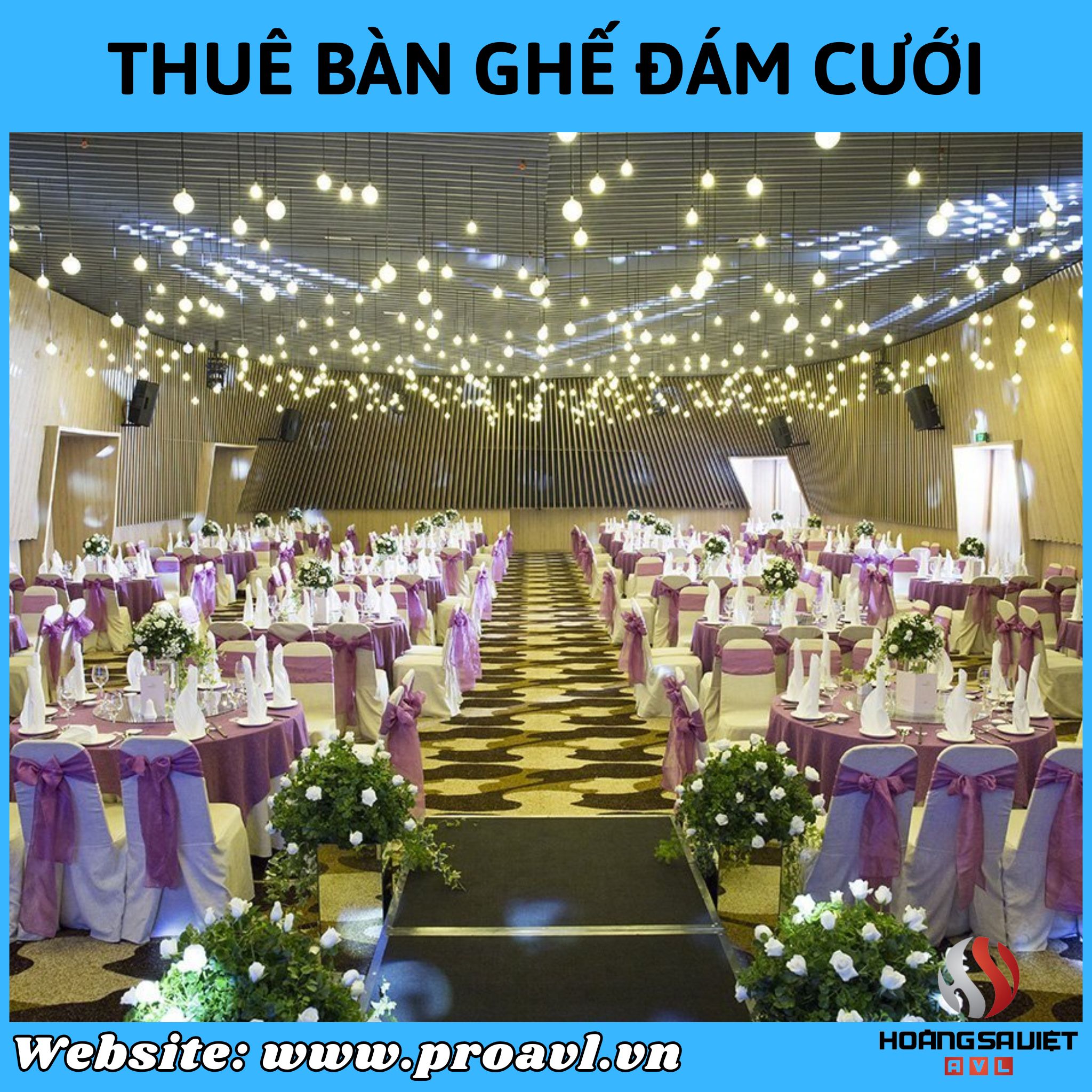 Cho thuê bàn ghế đám cưới đẹp