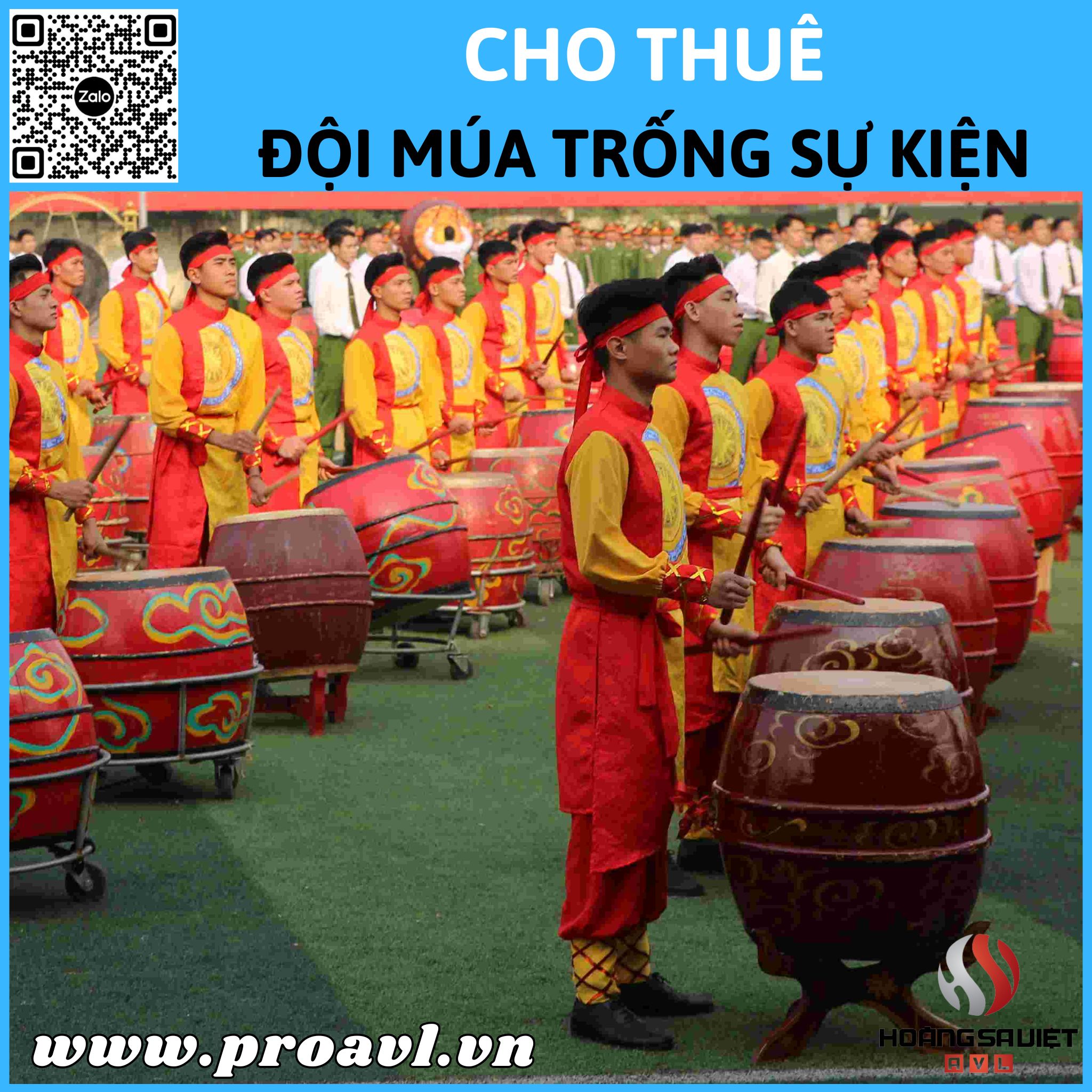 Cho thuê đội trống sự kiện tại khu vực miền Bắc