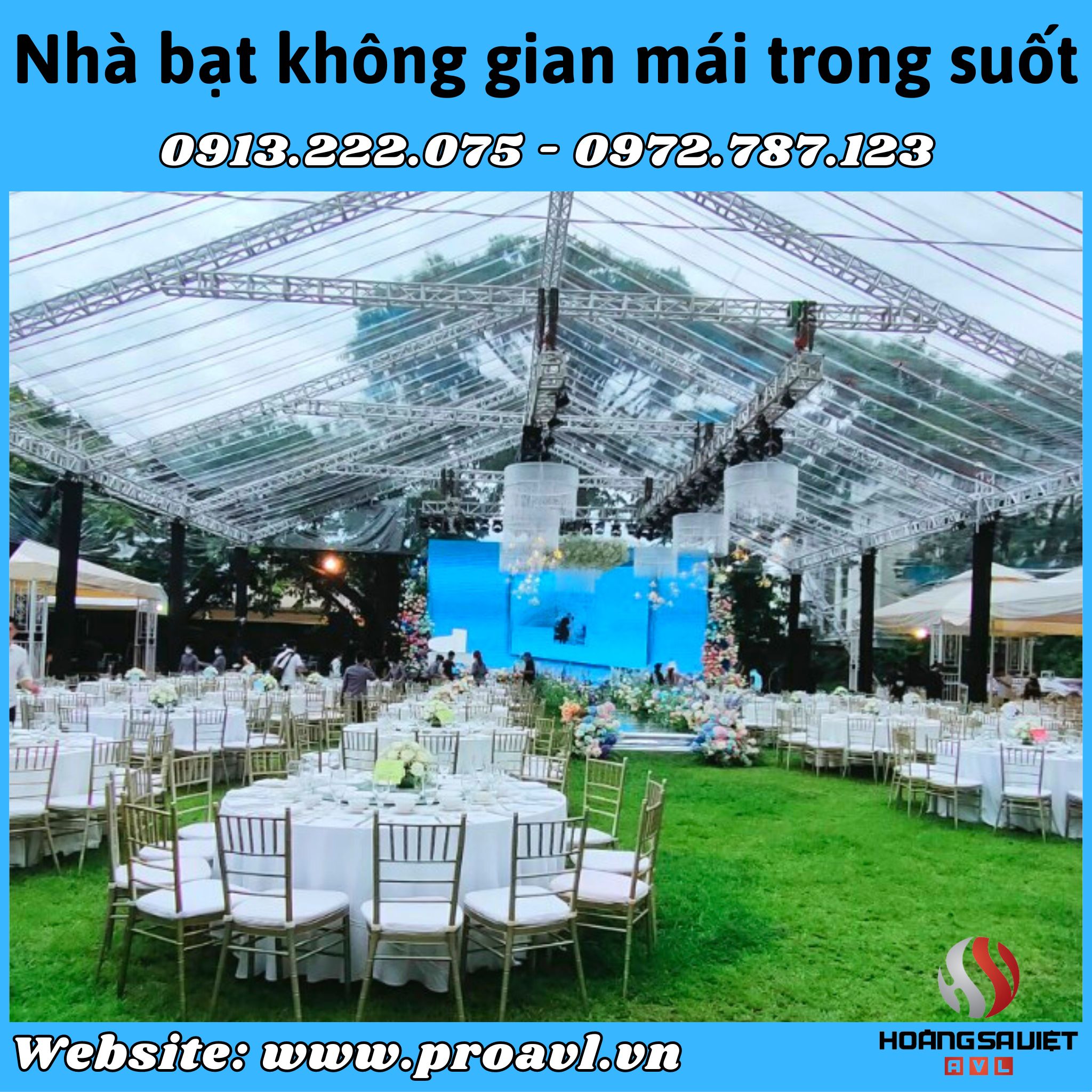 Transparent roof space tent