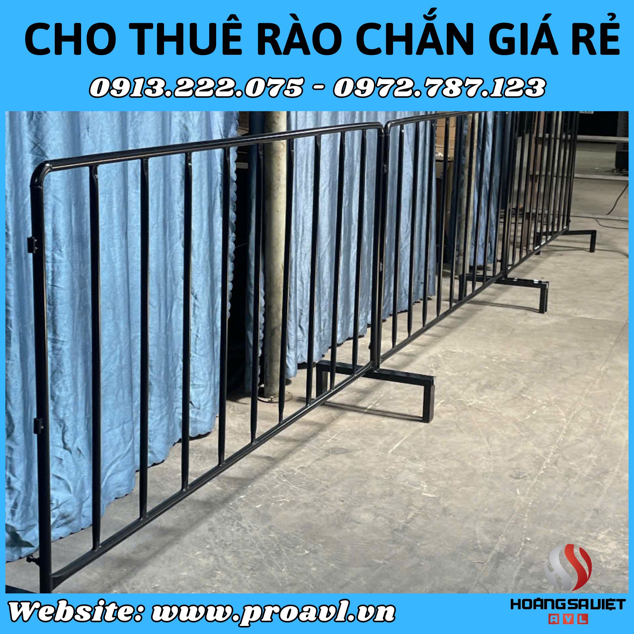 Cho thuê hàng rào chắn giá rẻ tại HSV ProAVL