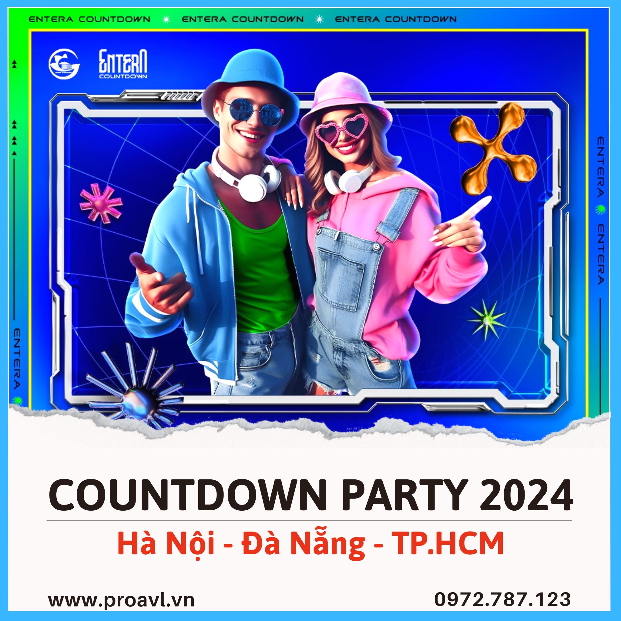 Countdown Party in Hanoi, Da Nang, Ho Chi Minh City 2024