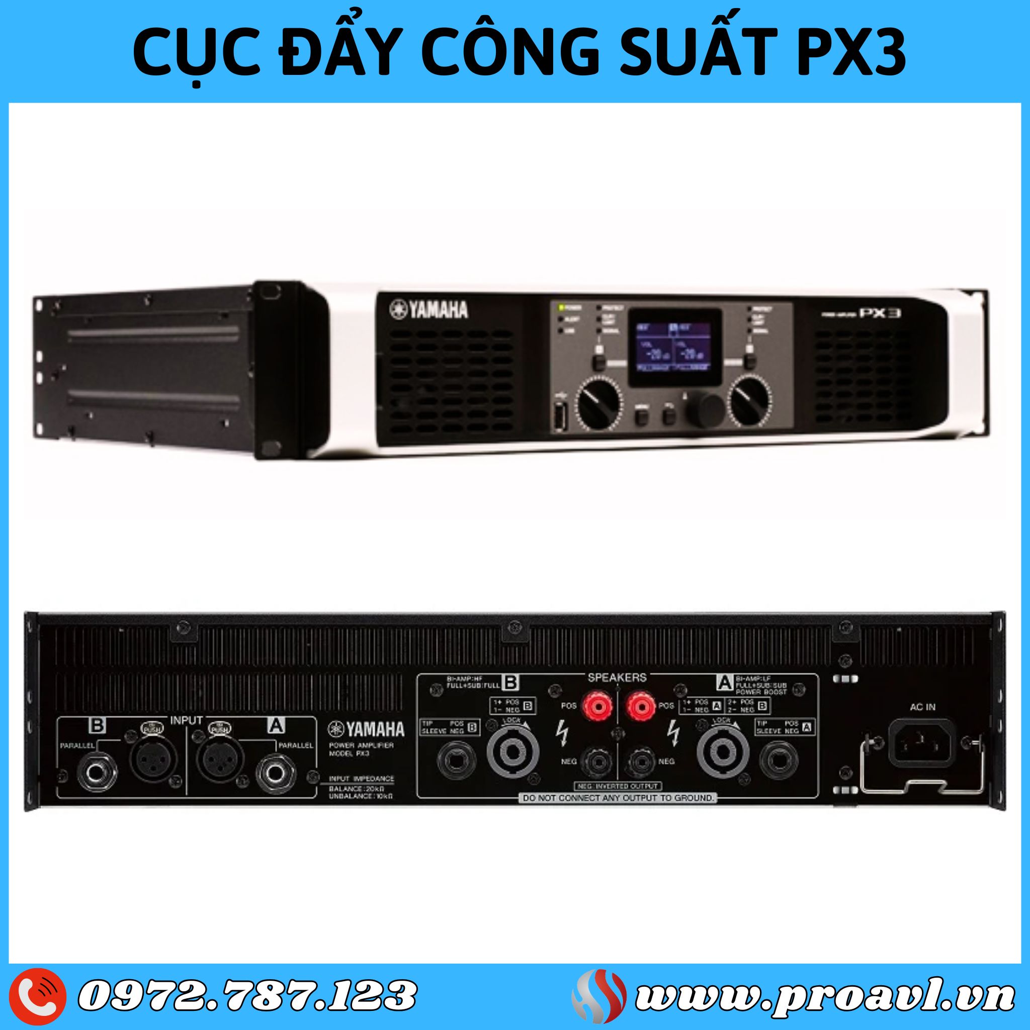 Cục đẩy công suất Yamaha PX3 Cục đẩy công suất Yamaha PX3