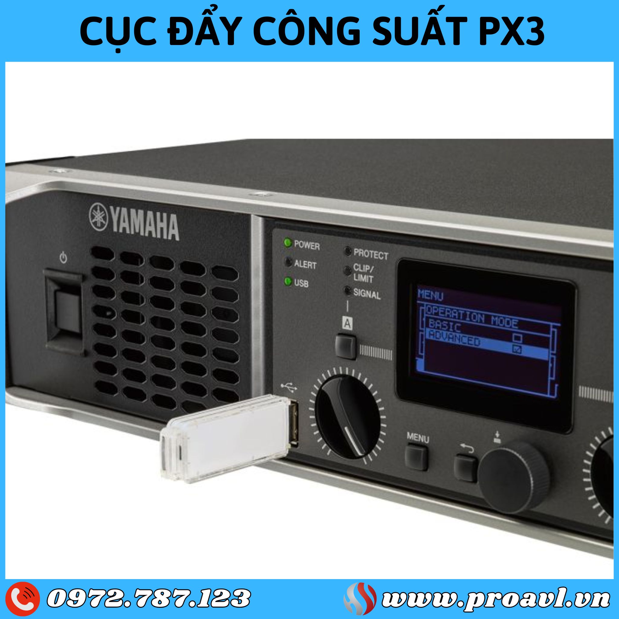 Cục đẩy công suất Yamaha PX3 chính hãng, giá tốt tại HSV ProAVL Cục đẩy công suất Yamaha PX3 chính hãng, giá tốt tại HSV ProAVL