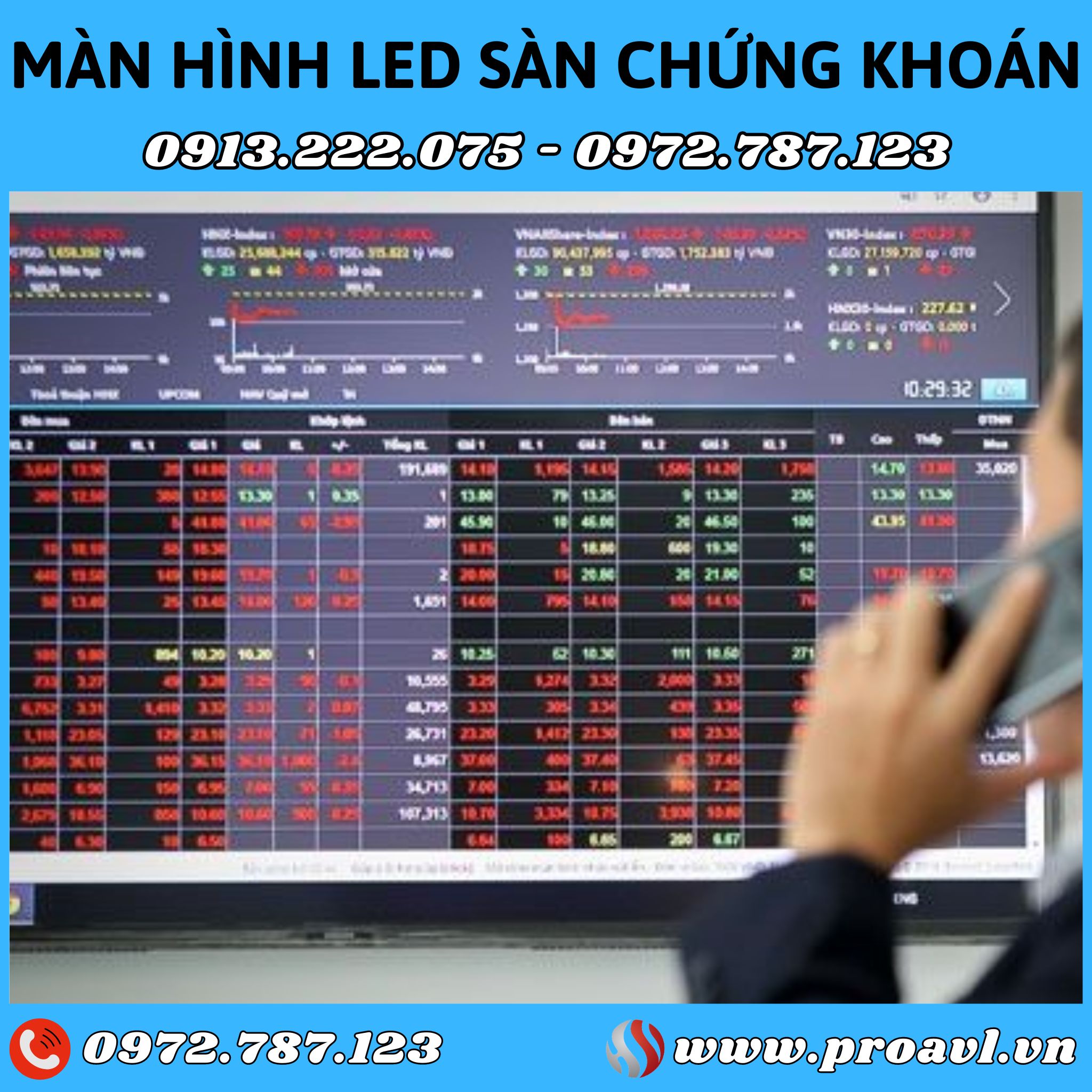 Stock floor LED display