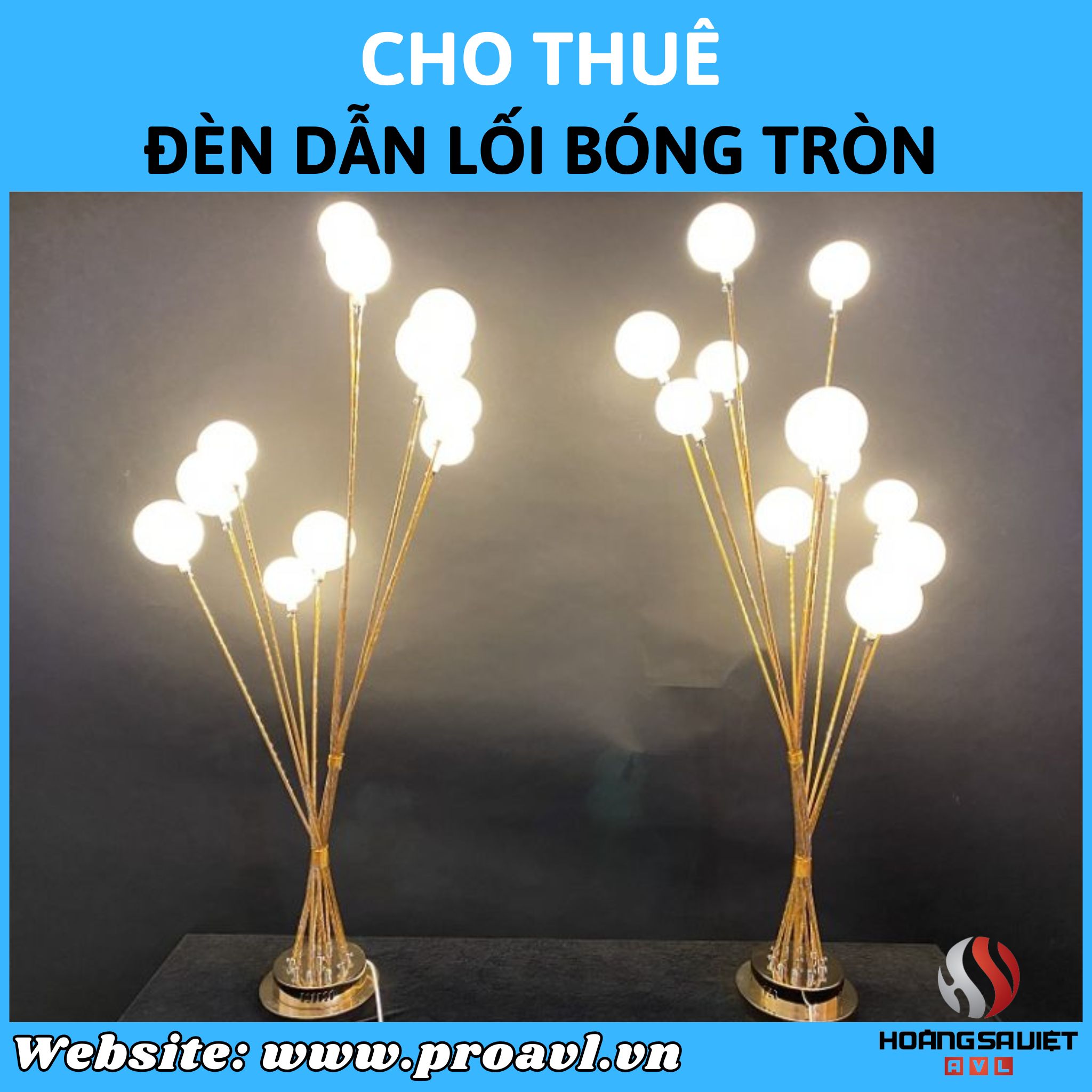 Cho thuê Đèn dẫn lối sân khấu bóng tròn tại Hà Nội Cho thuê Đèn dẫn lối sân khấu bóng tròn tại Hà Nội