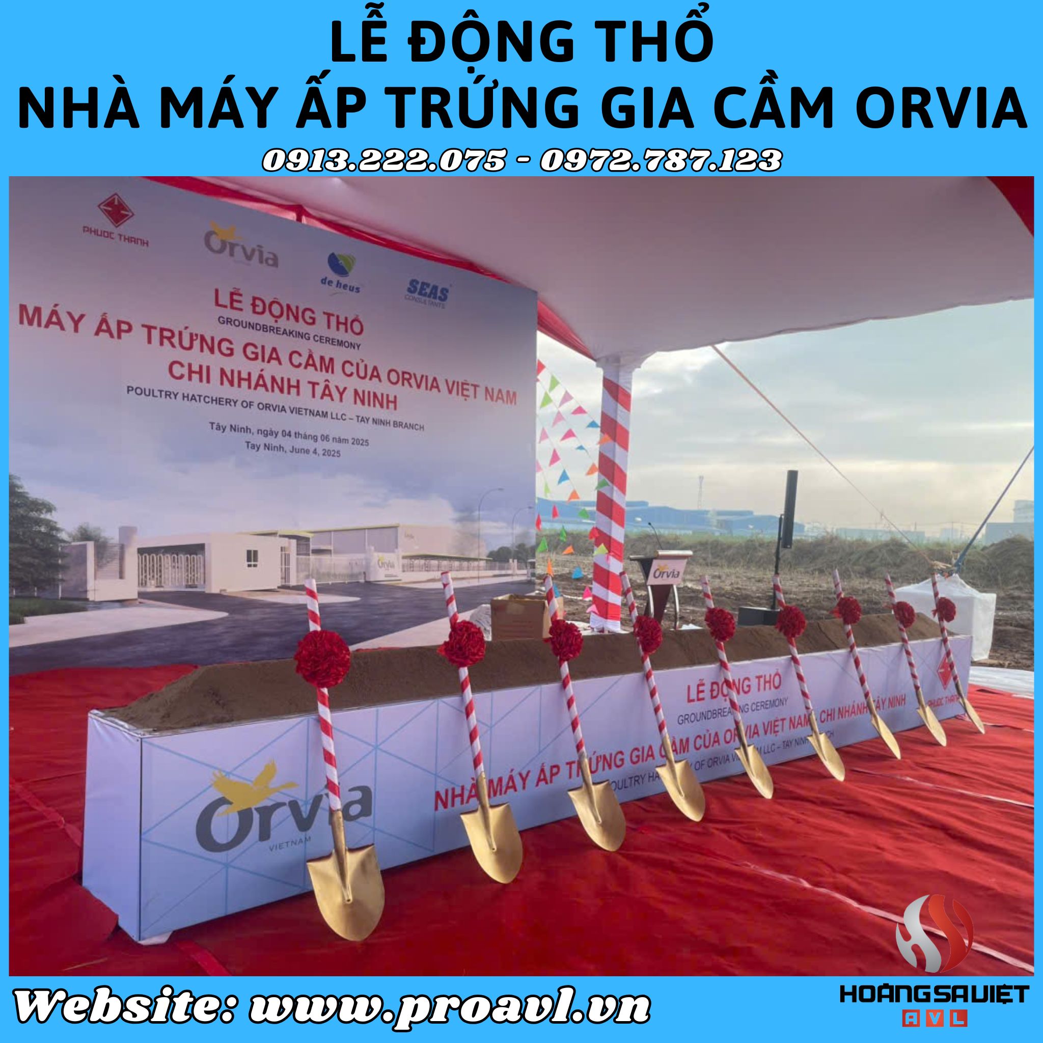 Hình ảnh Lễ Động Thổ Nhà Máy Ấp Trứng Gia Cầm Của Orvia Việt Nam Hình ảnh Lễ Động Thổ Nhà Máy Ấp Trứng Gia Cầm Của Orvia Việt Nam