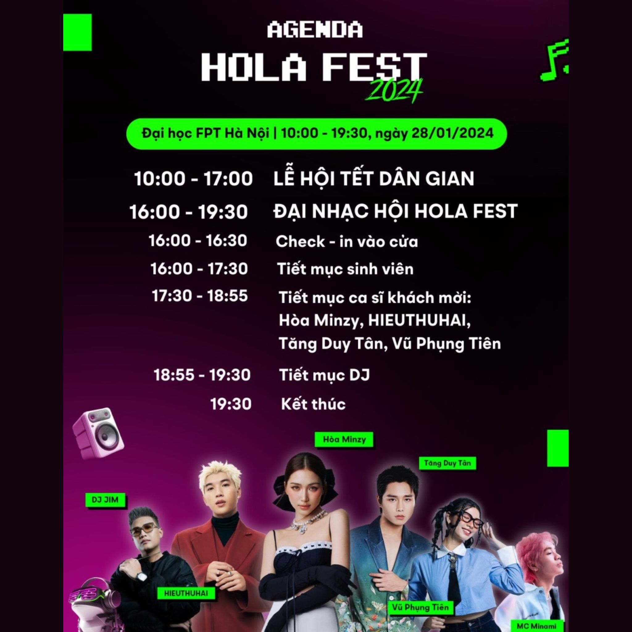 Các hoạt động nổi bật tại sự kiện âm nhạc HOLA FEST 2024 Các hoạt động nổi bật tại sự kiện âm nhạc HOLA FEST 2024