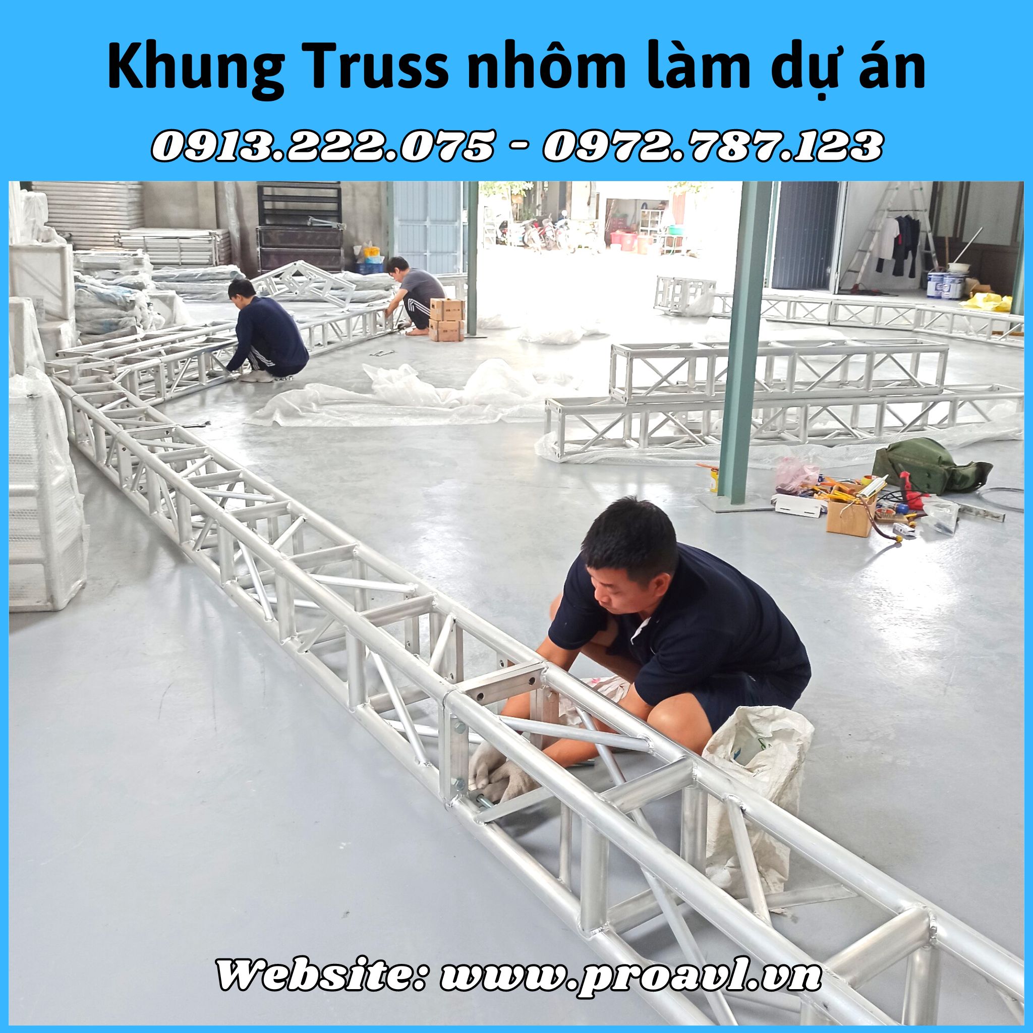 Aluminum Truss frame rental in Hanoi