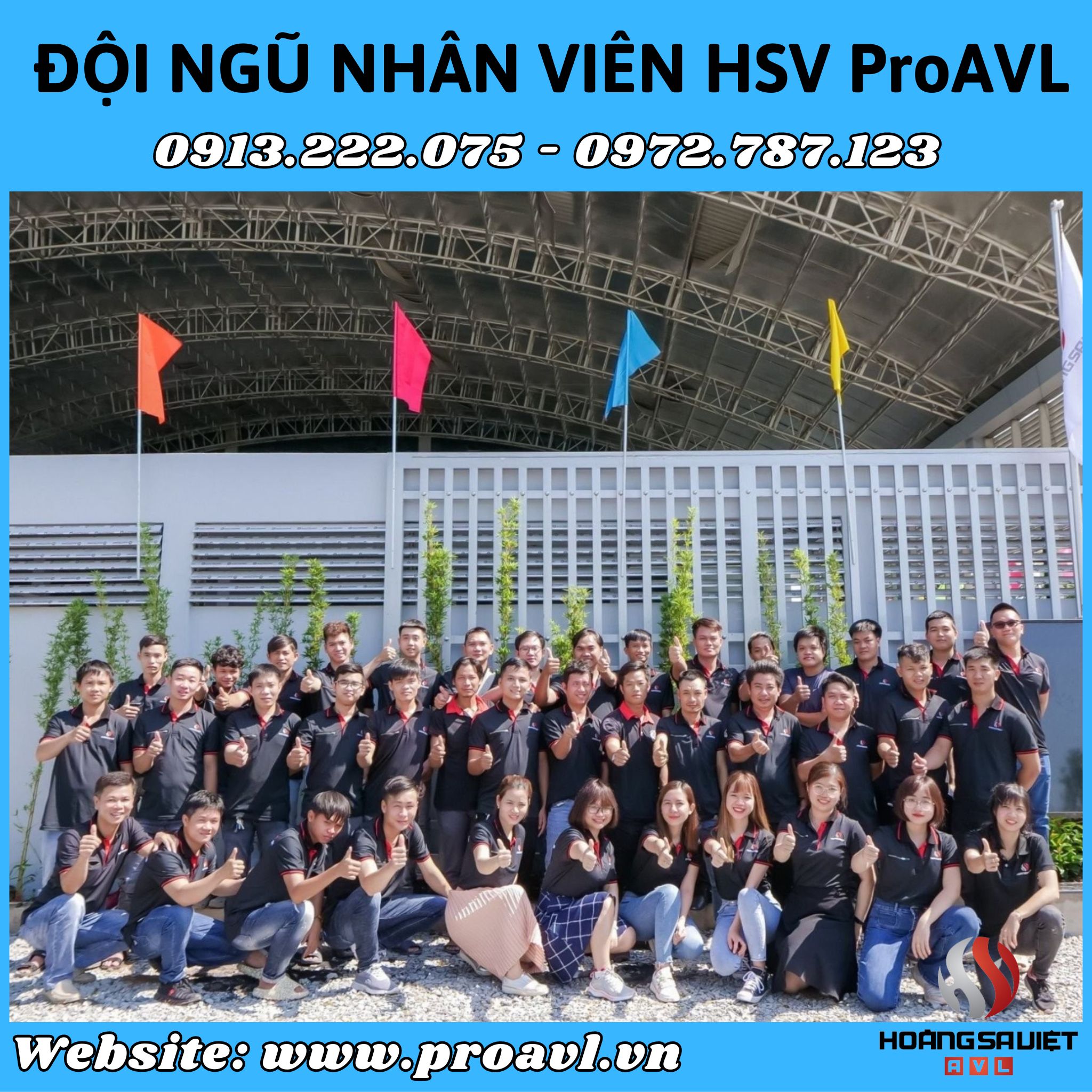 Đội ngũ nhân viên công ty HSV ProAVL Đội ngũ nhân viên công ty HSV ProAVL