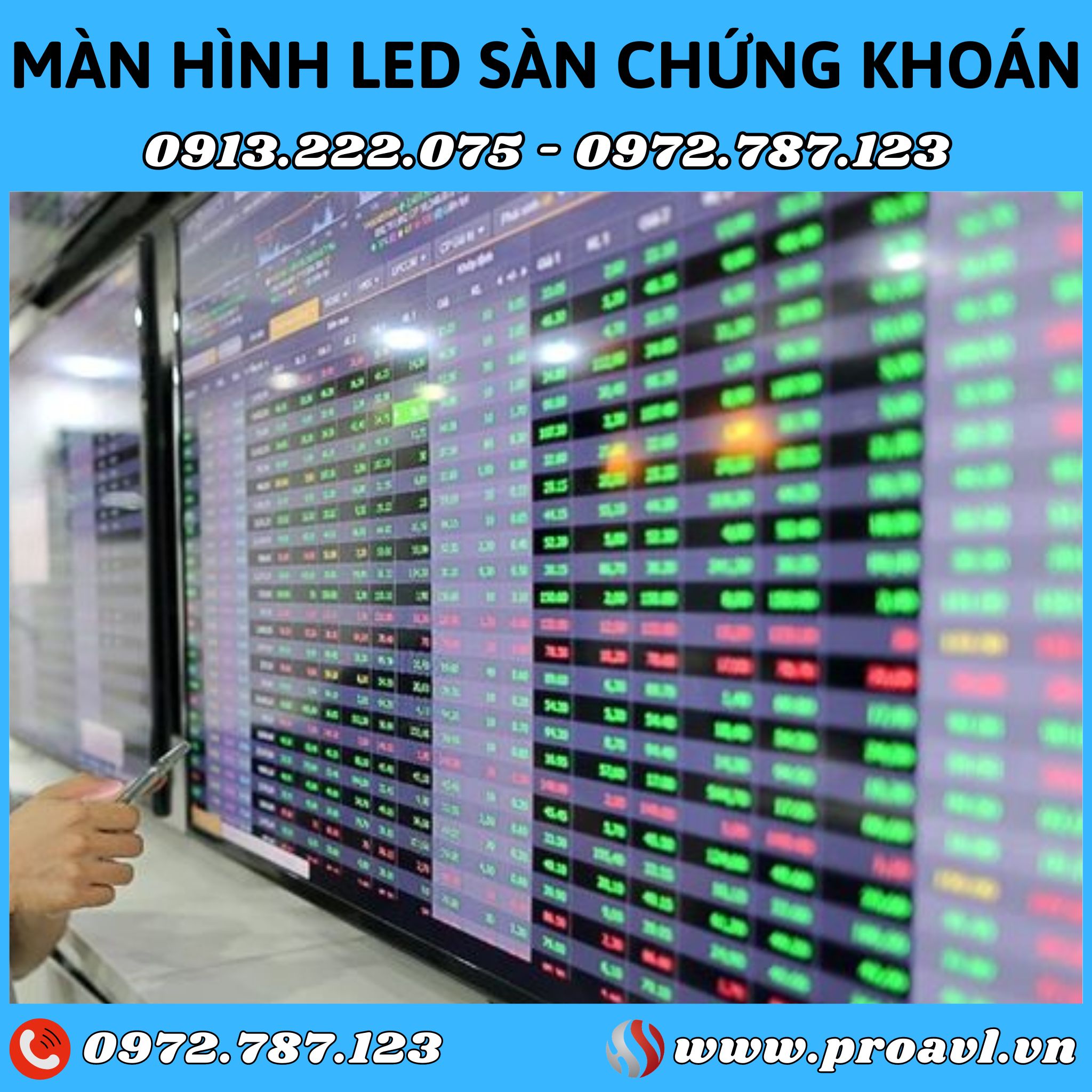 Stock floor LED display