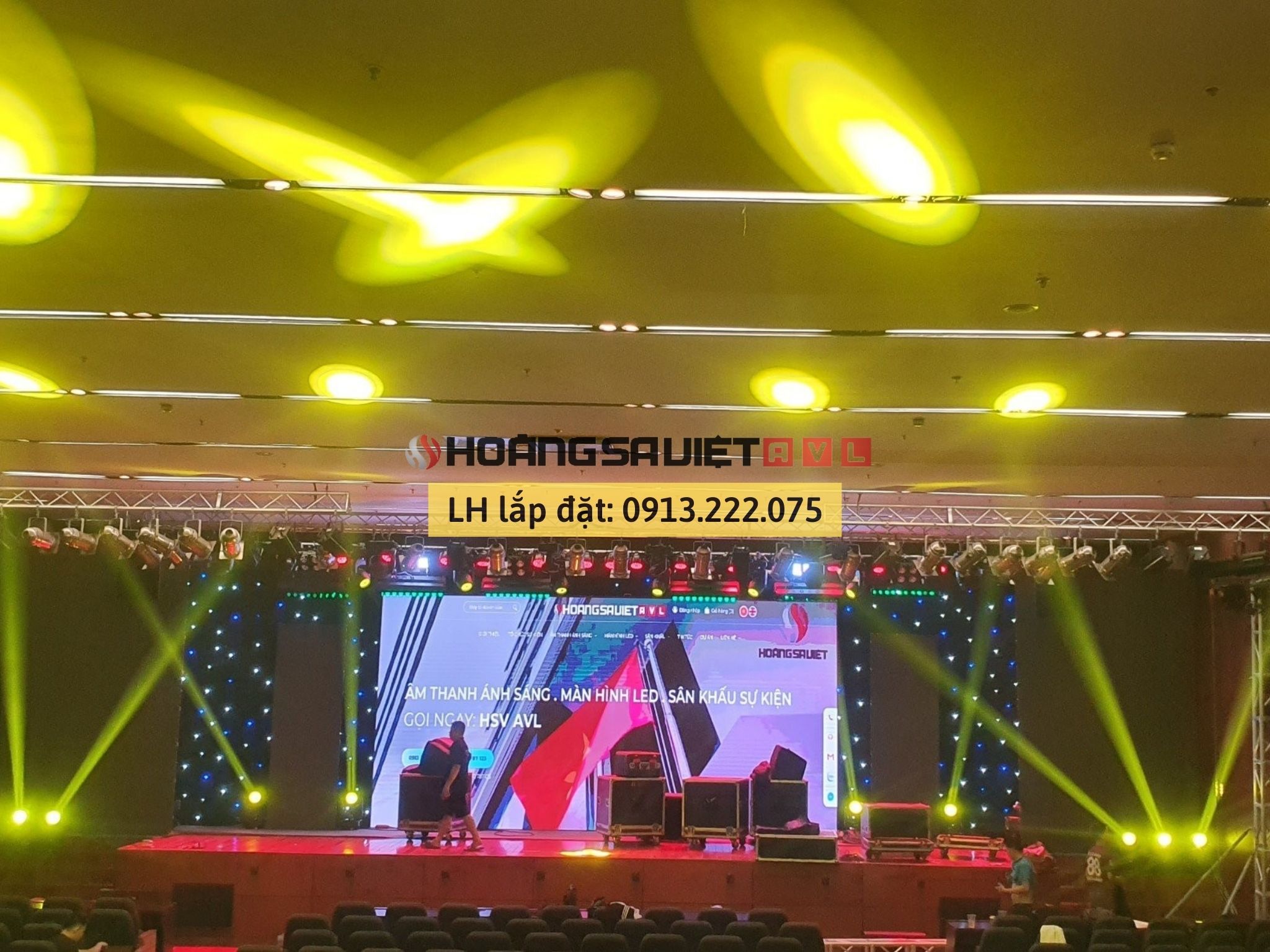 Thuê Âm thanh - Ánh sáng, màn hình LED tại trường THCS và THPT Nguyễn Bỉnh Khiêm