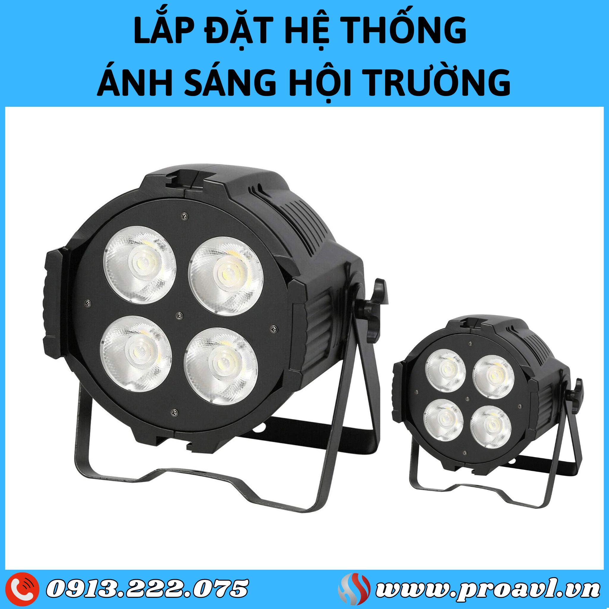 Lắp đặt Đèn Par Led cho hội trường