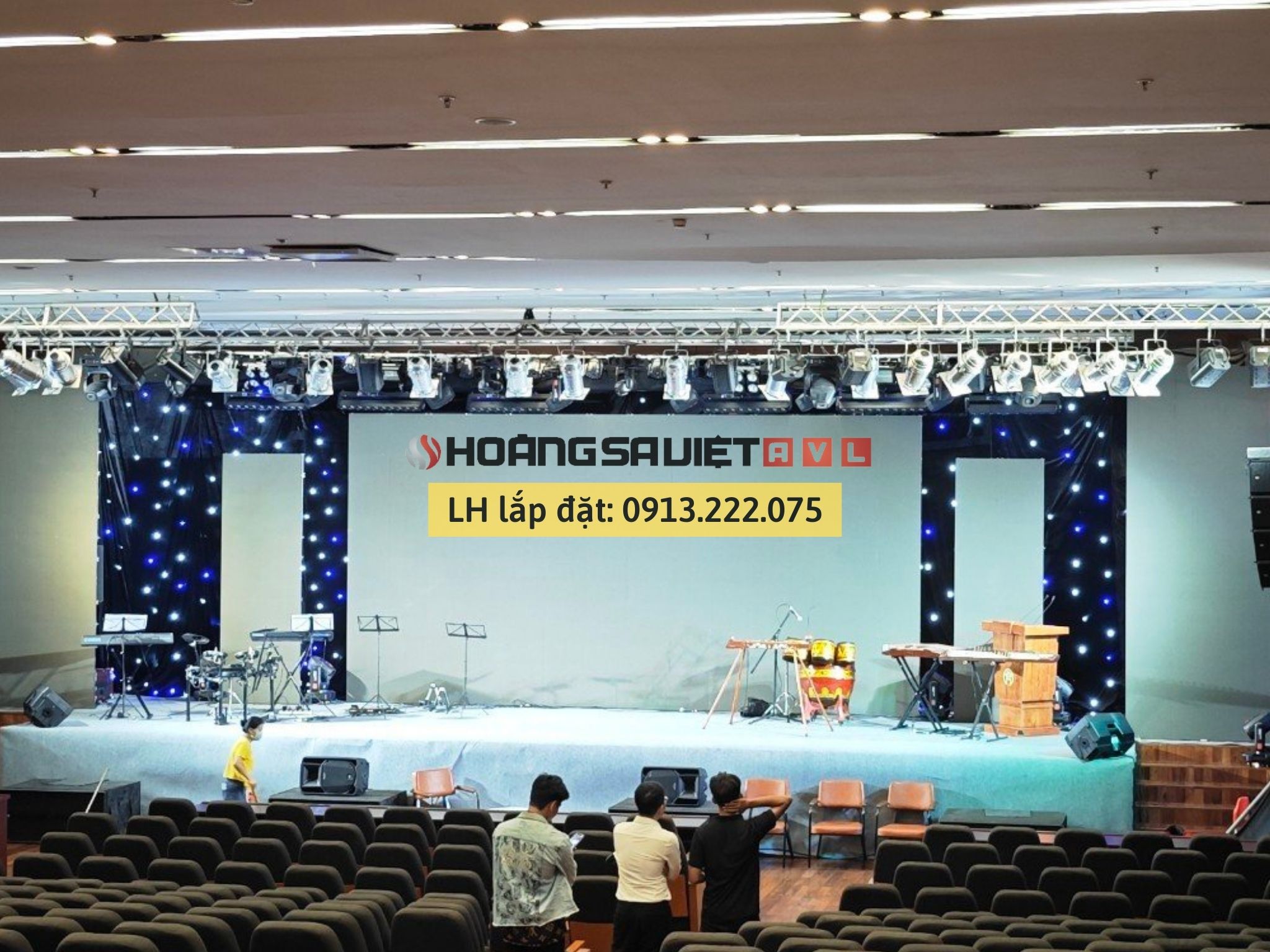 Thi công và Lắp đặt Âm thanh - Ánh sáng, màn hình LED tại Hà Nội
