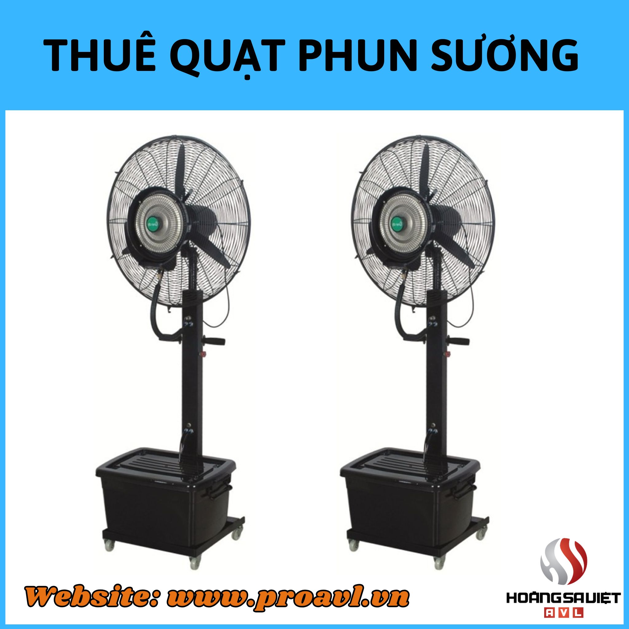 Cho thuê quạt phun sương công nghiệp Cho thuê quạt phun sương công nghiệp