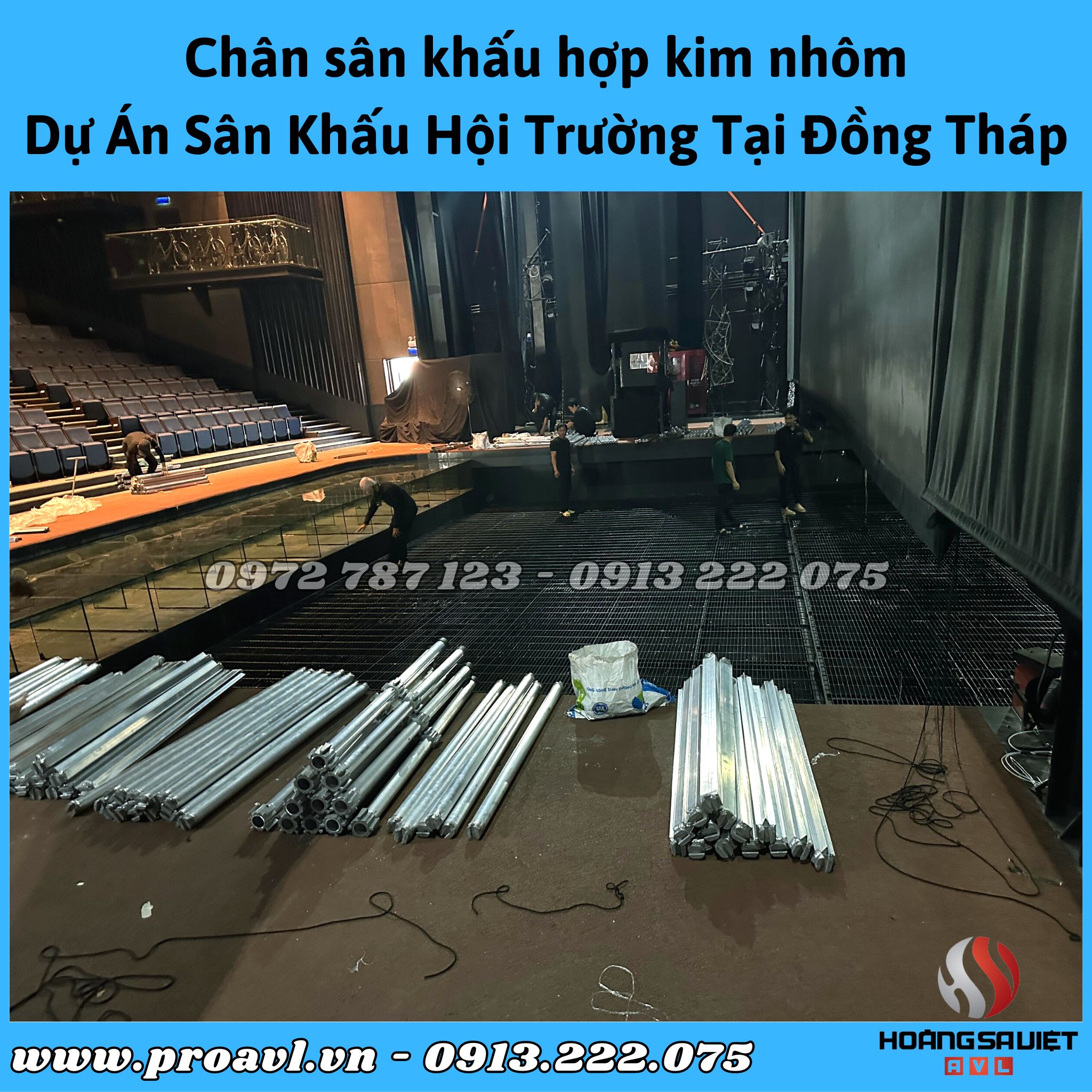 Mobile stage in Dong Thap