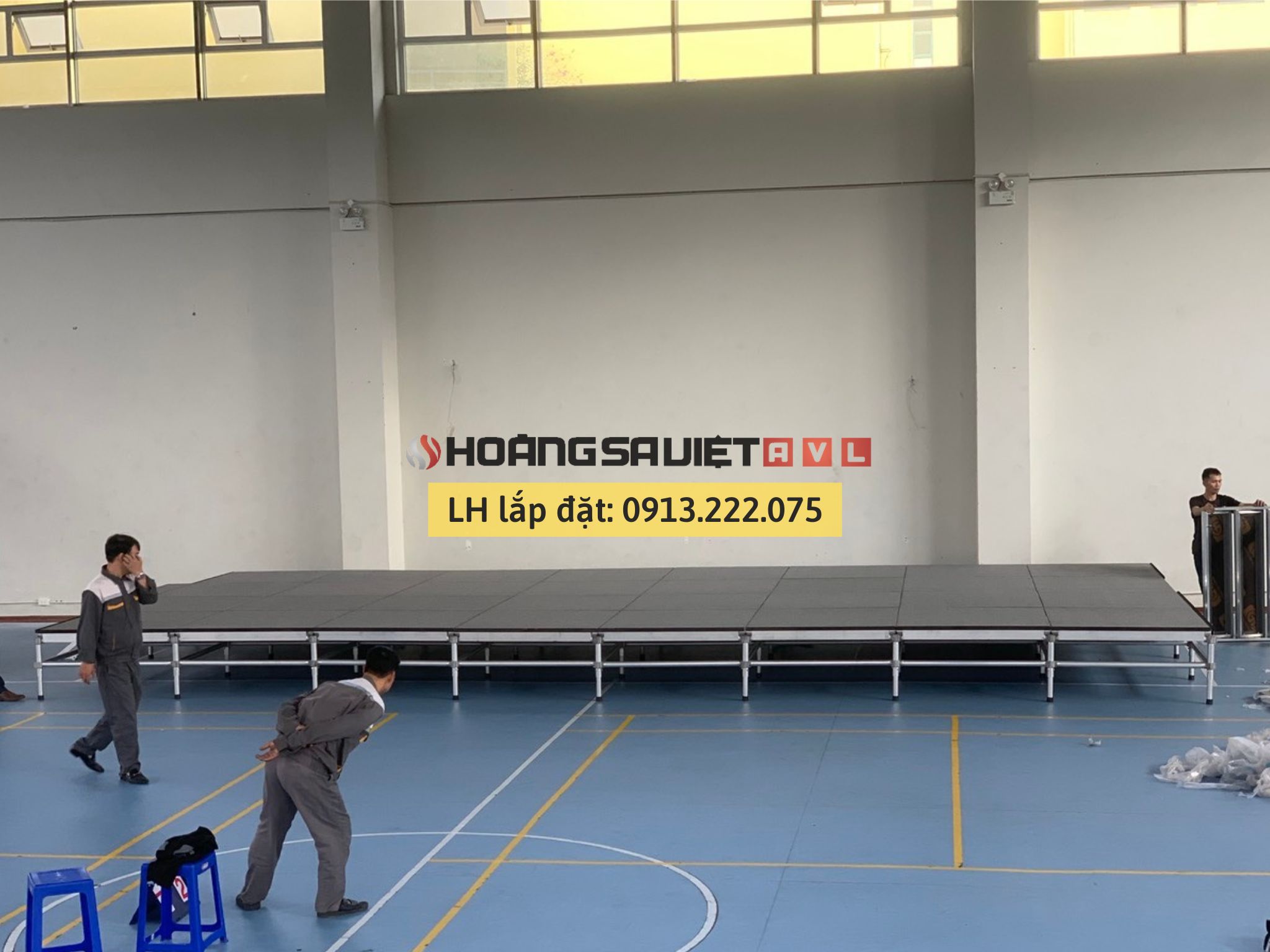 Sân khấu lắp ghép chất lượng tại HSV ProAVL Hà Nội