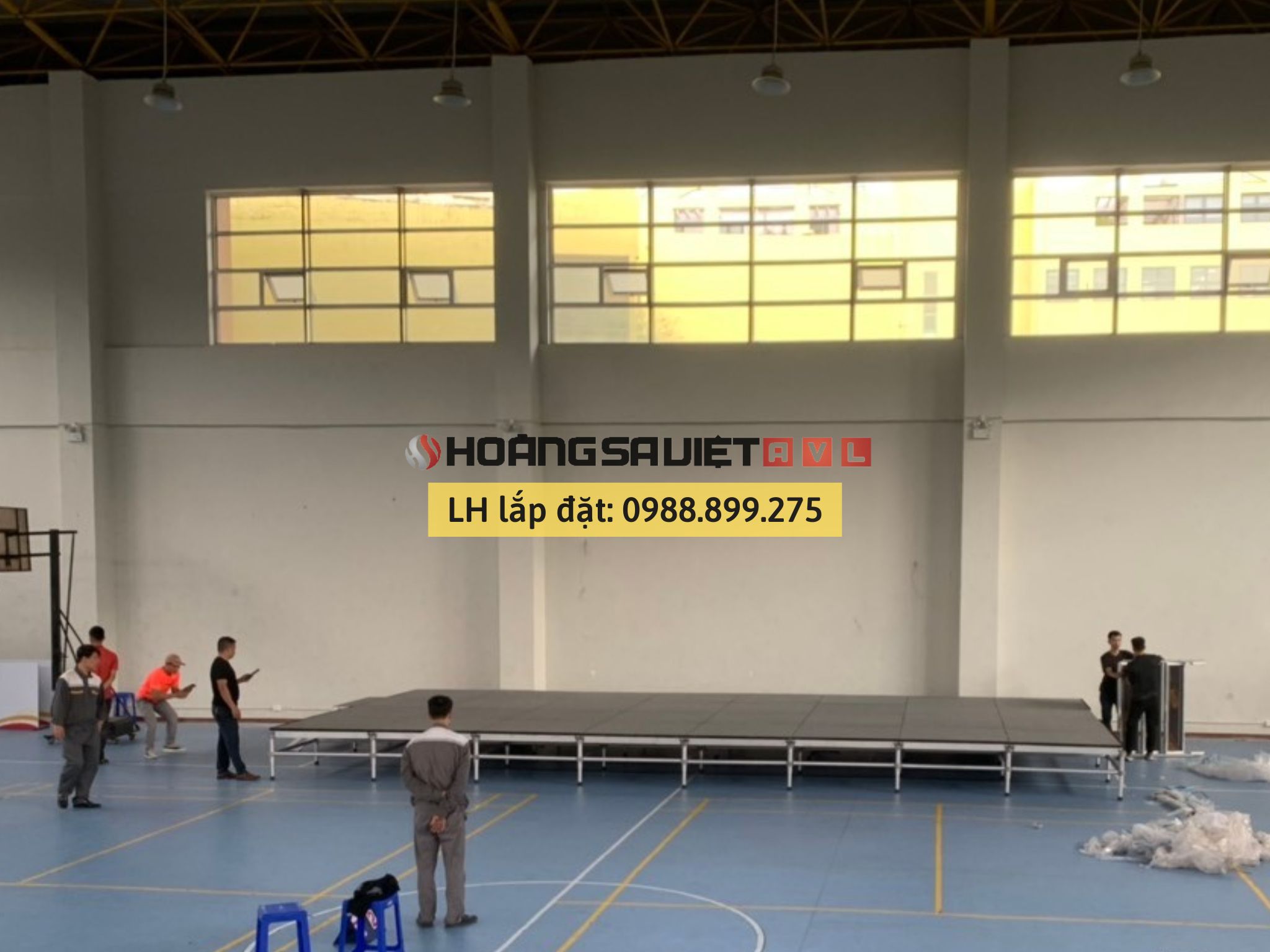 Thi công và lắp đặt sân khấu chuyên nghiệp tại HSV ProAVL