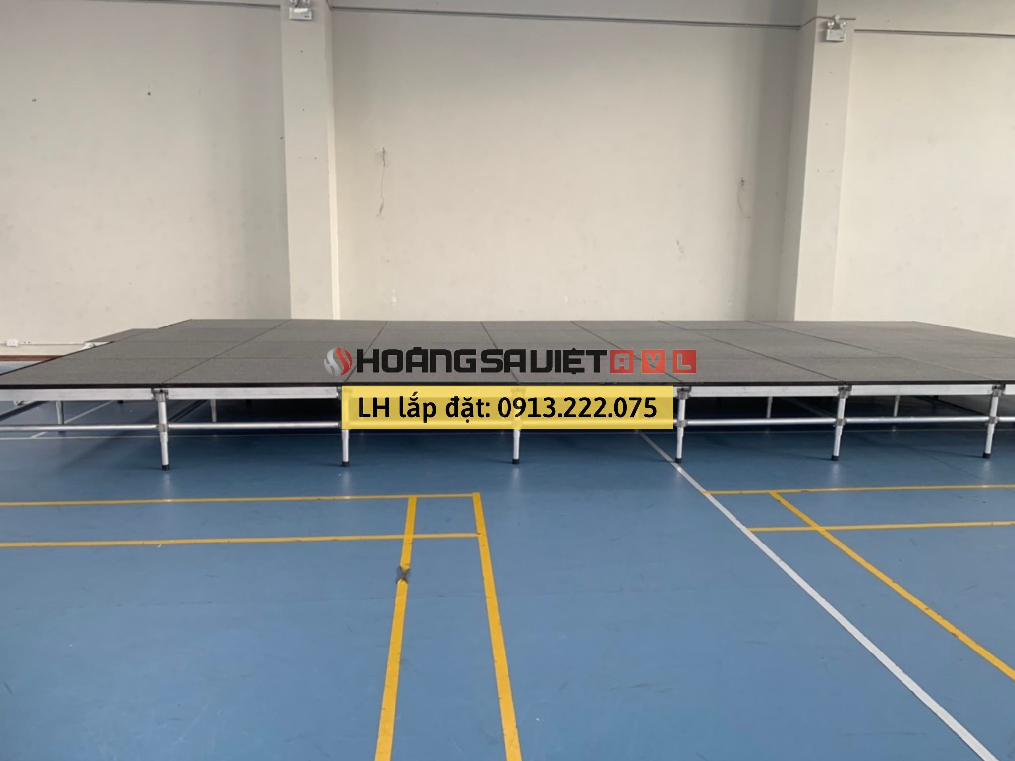 Hình ảnh hoàn thiện sân khấu lắp ghép 