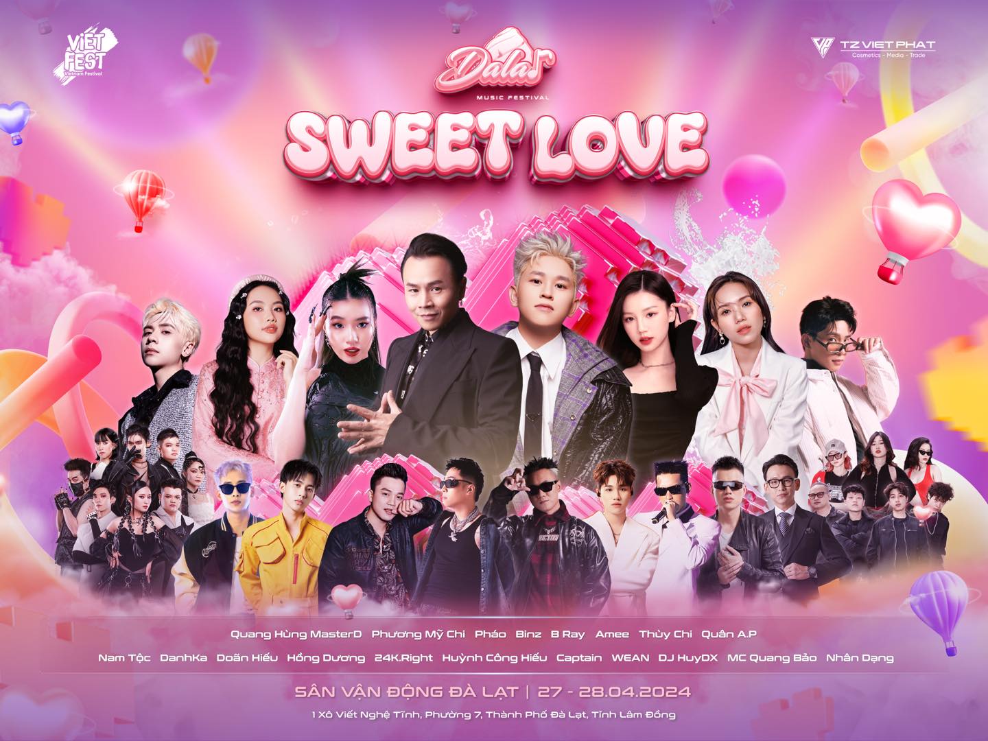 Nghệ sĩ tham gia sự kiện Dalat Music Festival 2024 - Sweet Love Nghệ sĩ tham gia sự kiện Dalat Music Festival 2024 - Sweet Love