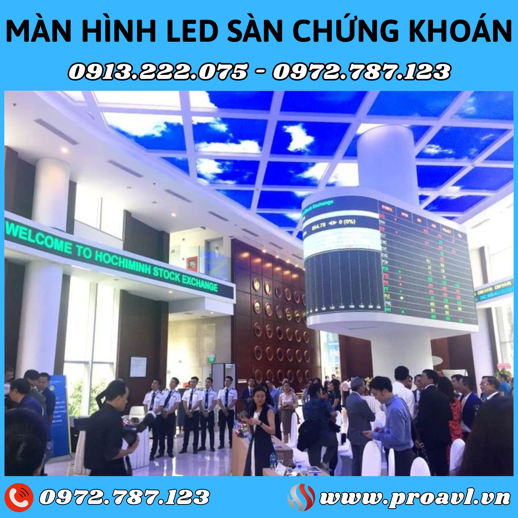 Stock floor LED display
